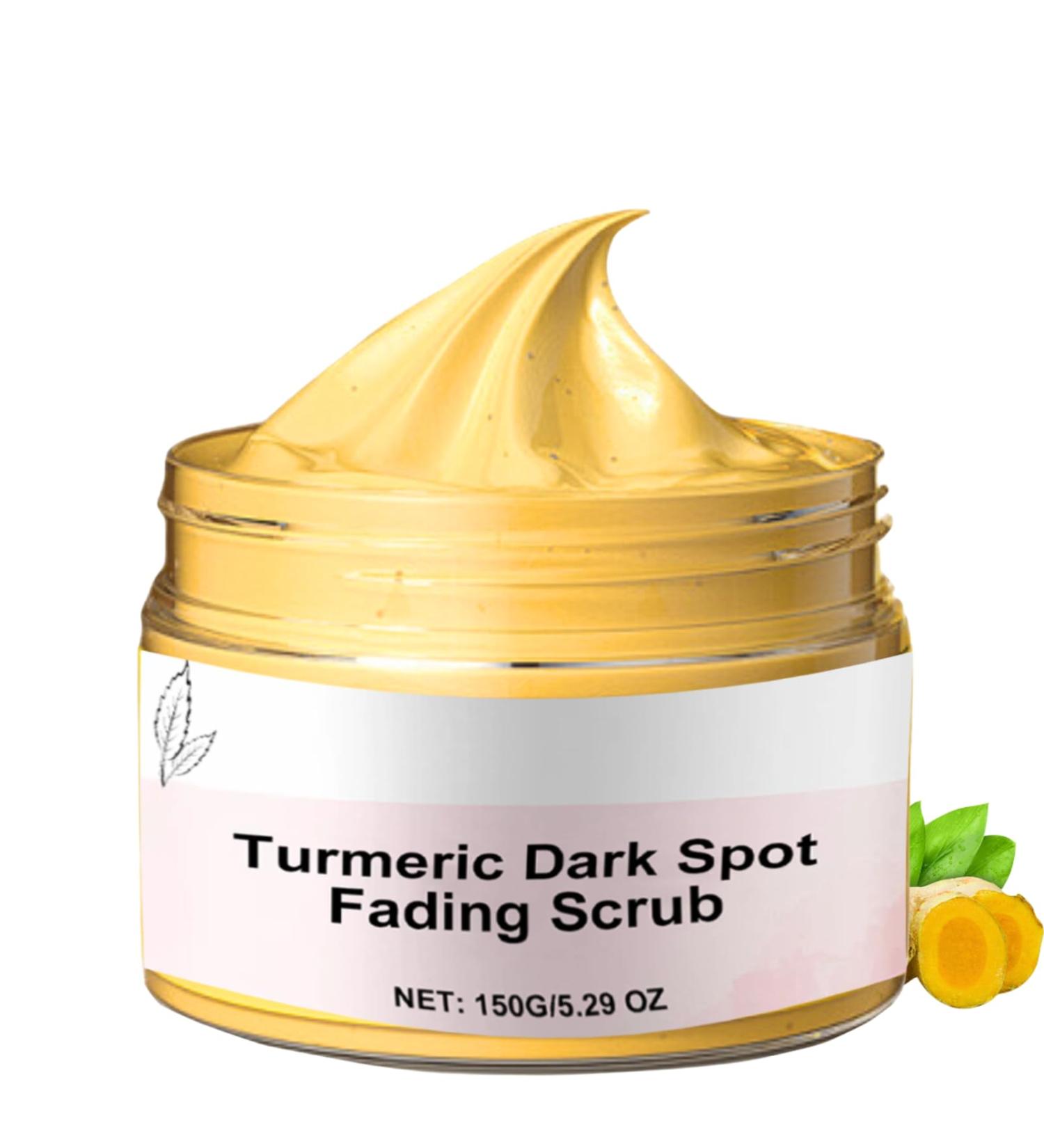 Turmeric Body Scrub - Body Scrub Exfoliator - Fade Dark Spots Body Exfoliator Scrub - Deep Cleansing Body Skin Care - Face Scrub Exfoliator - Brighting Moisturizing Nourishing 150g - Buy Online on GoSupps.com