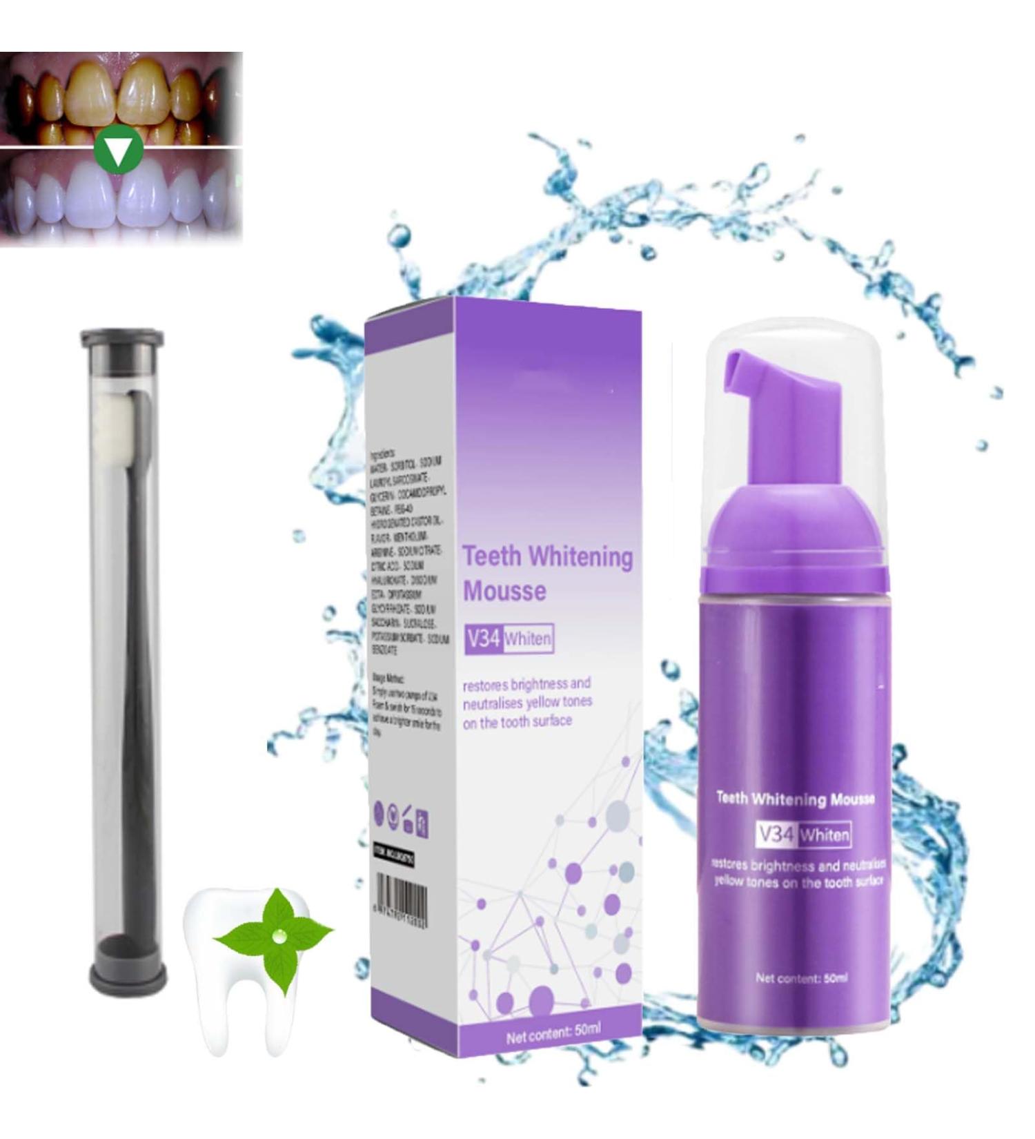 GFOUK Oral Crystal Cleansing Mousse - Tooth Whitening & Stain Removal Foam | International Shipping - Buy Online on GoSupps.com
