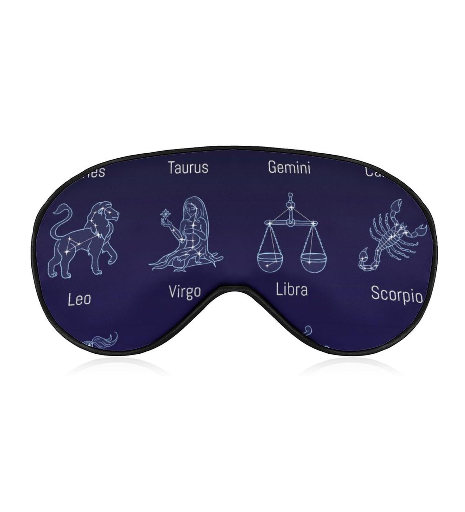 Twelve Constellations Sleep Mask - Adjustable Eye Cover for Night Travel and Naps - Buy Online on GoSupps.com
