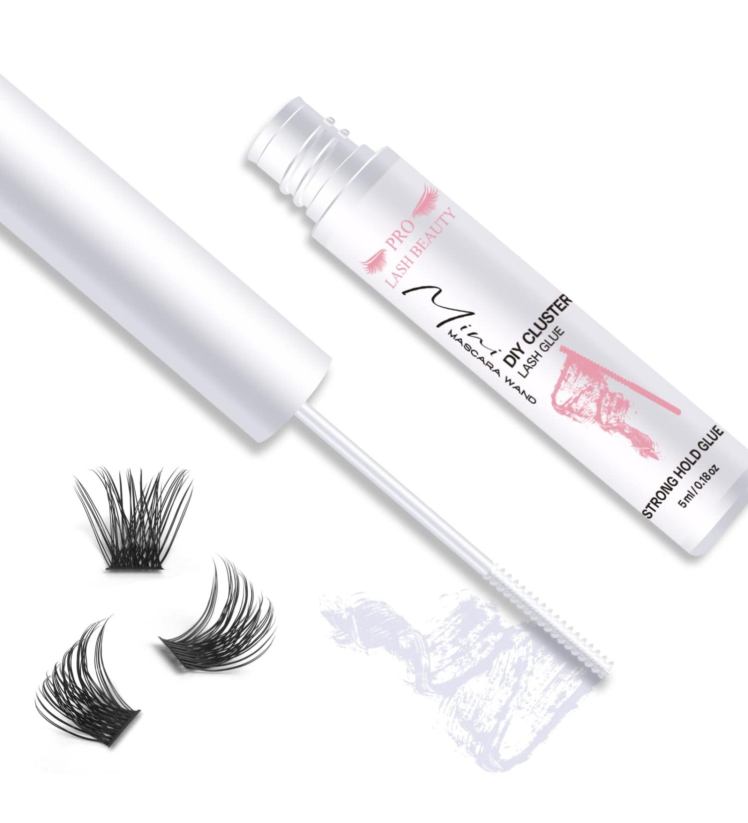 DIY Cluster Lash Glue - Super Strong Hold 48Hr Waterproof Latex-Free Formula - 5ml Clear - Buy Online on GoSupps.com