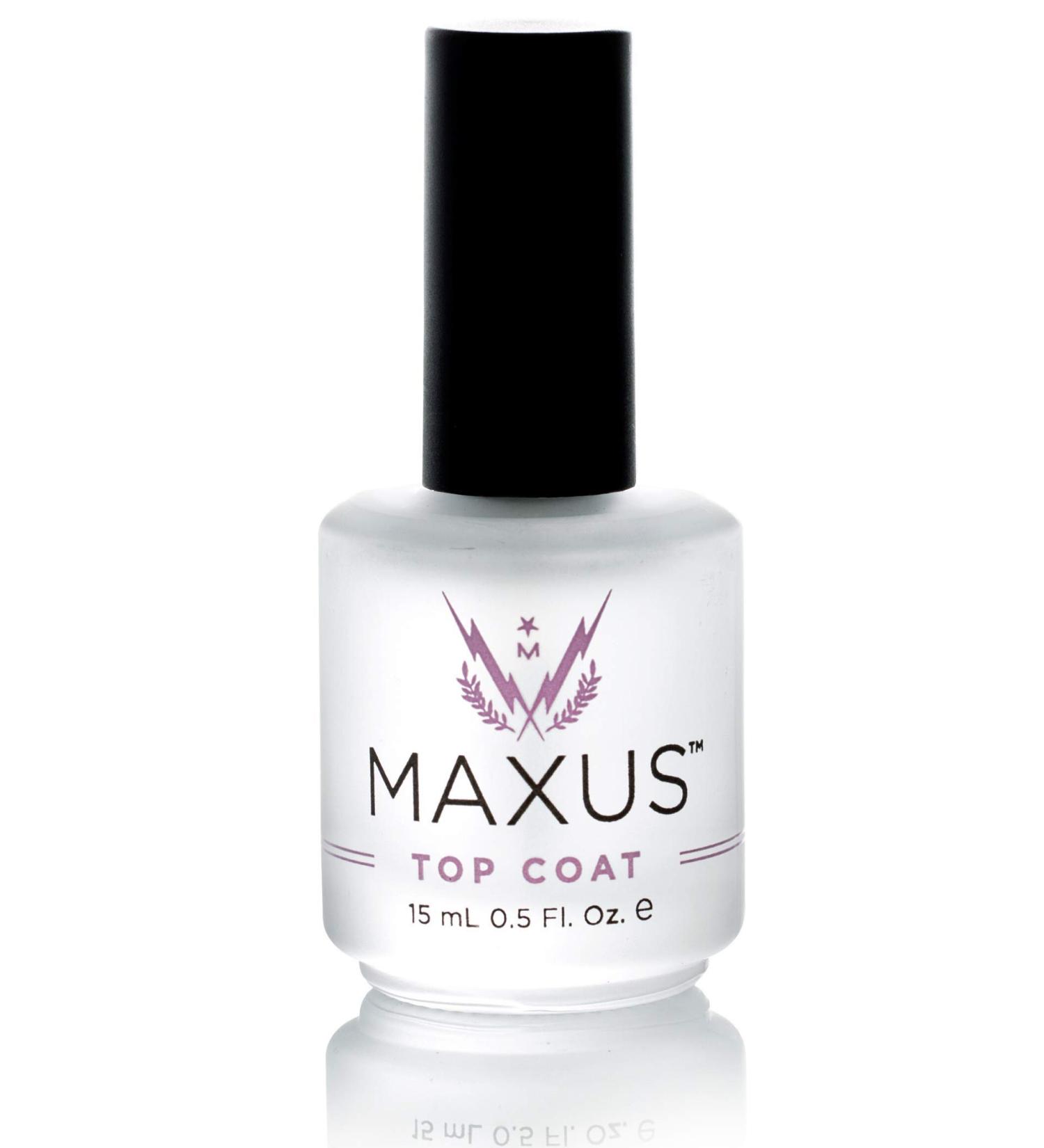 Maxus Nails Top Coat Nail Polish - High Shine, Quick-Drying, Clear .5 Oz - Buy Online on GoSupps.com