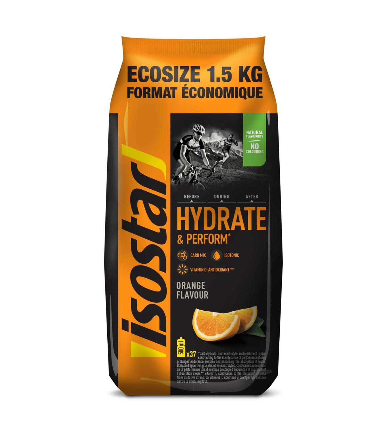 ISOSTAR Hydrate & Perform Orange Powder | Isotonic Energy Drink | Vitamin C | Natural Aroma | No Dye | 1 Pack Savings - Buy Online on GoSupps.com