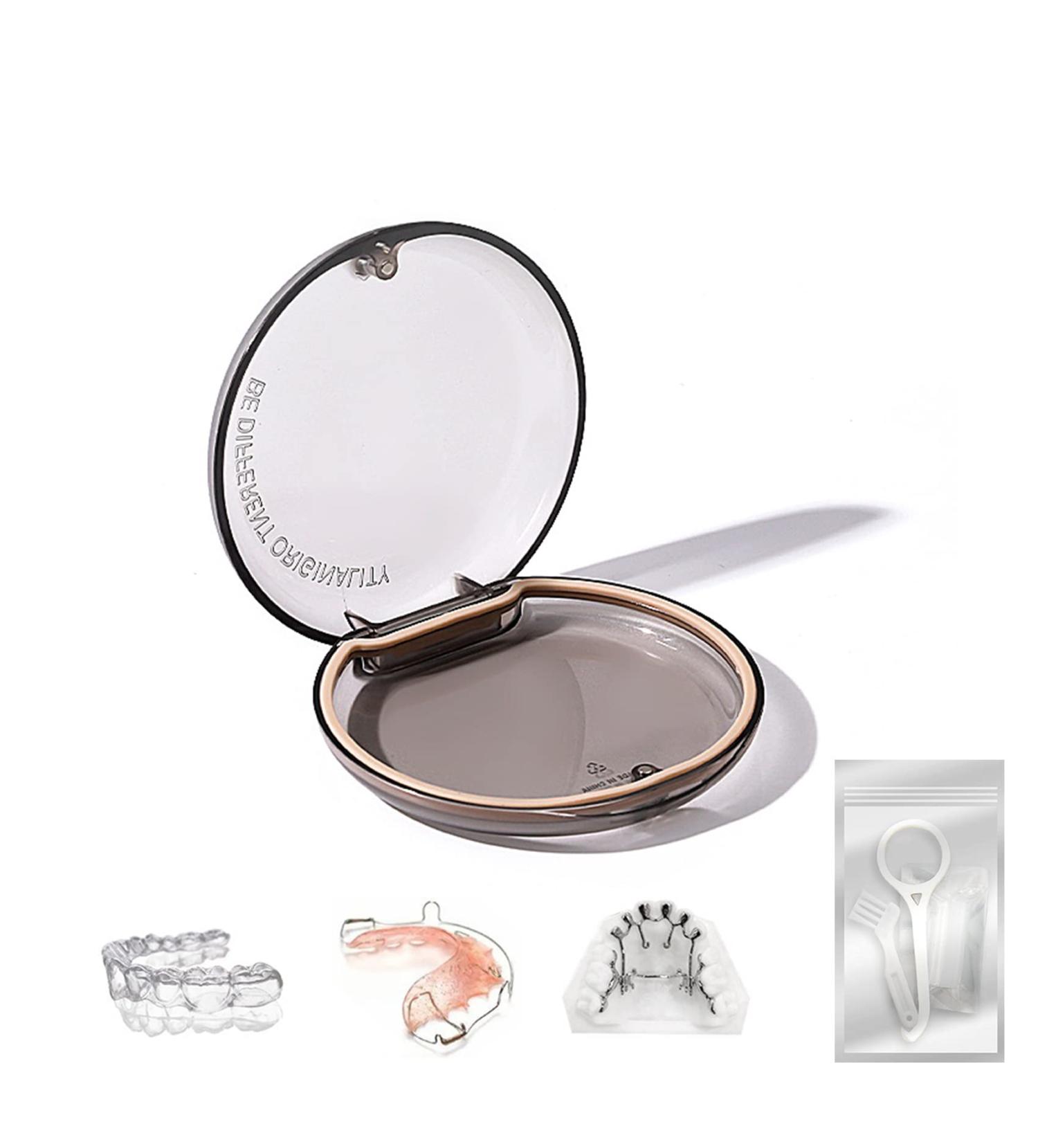 Jaimela Black Portable Storage Boxes for Dentures | Braces Spanging Box & Bite Can - International Shipping Available - Buy Online on GoSupps.com