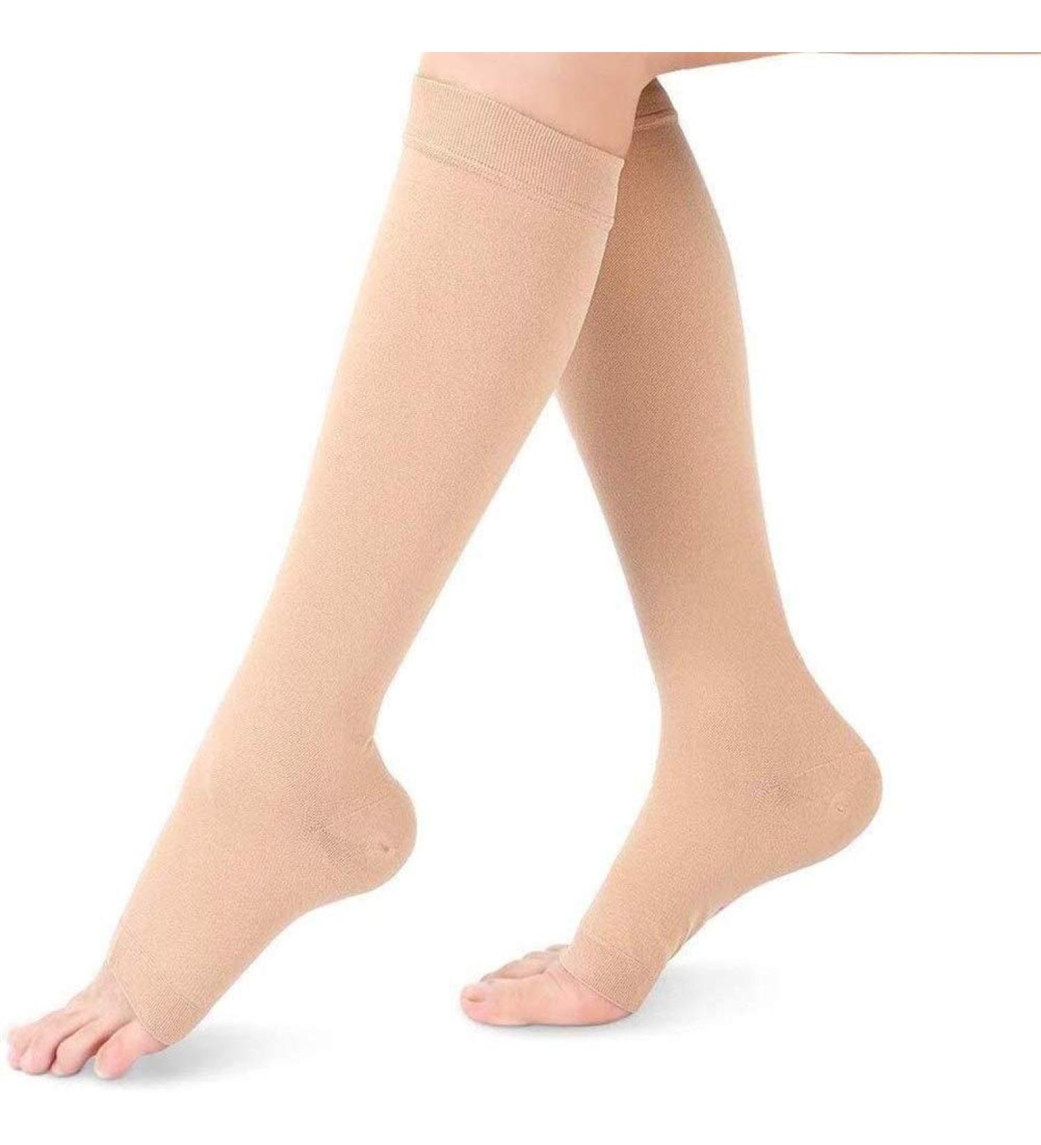 Amazon Compression Stockings & Open Knee Socks - XXL Varicose Vein Relief for Pregnancy & Swollen Legs | Skin Color Support - Buy Online on GoSupps.com
