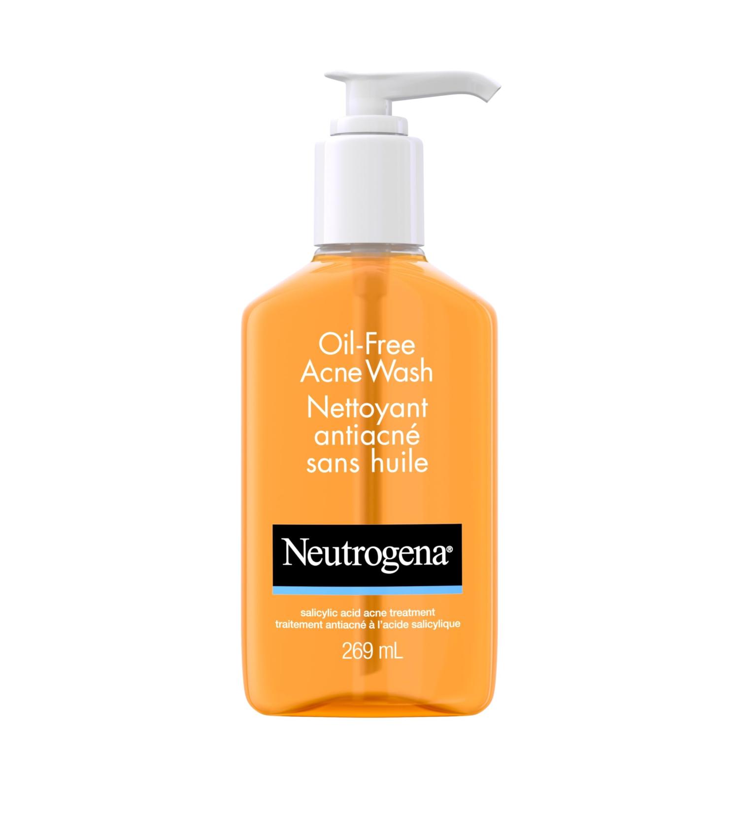 Neutrogena Oil-Free Acne Wash Facial Cleanser with 2% Salicylic Acid Acne Treatment Daily Oil-Free Acne Face Wash for Acne-Prone Skin with Salicylic Acid 269mL Oil Free Cleanser (269 mL) - Buy Online on GoSupps.com