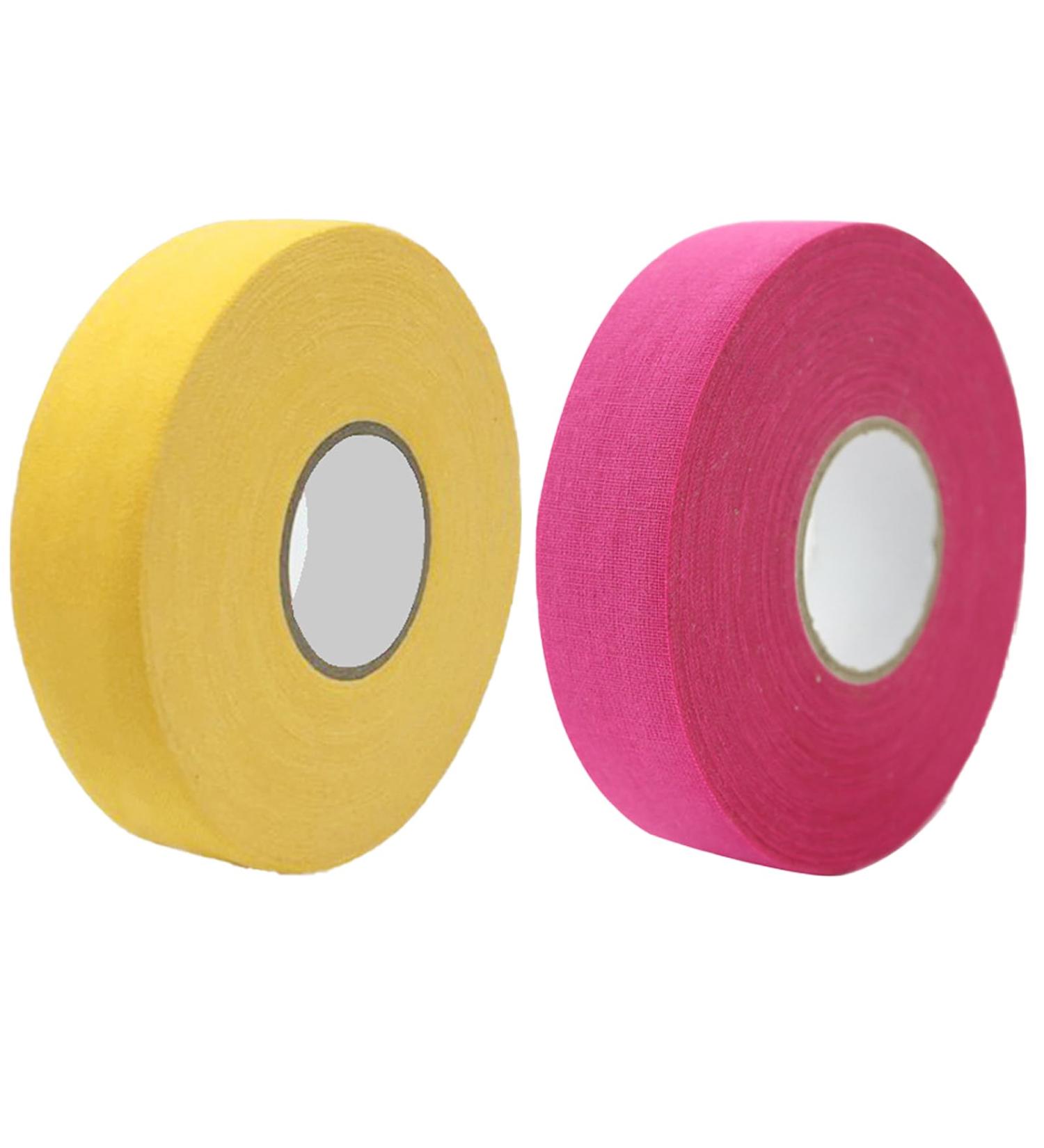 Buy Eterspr Anti-Slip Racking Tape for Ice Hockey & Sports - 2 Rolls in Rose Red & Yellow - Buy Online on GoSupps.com