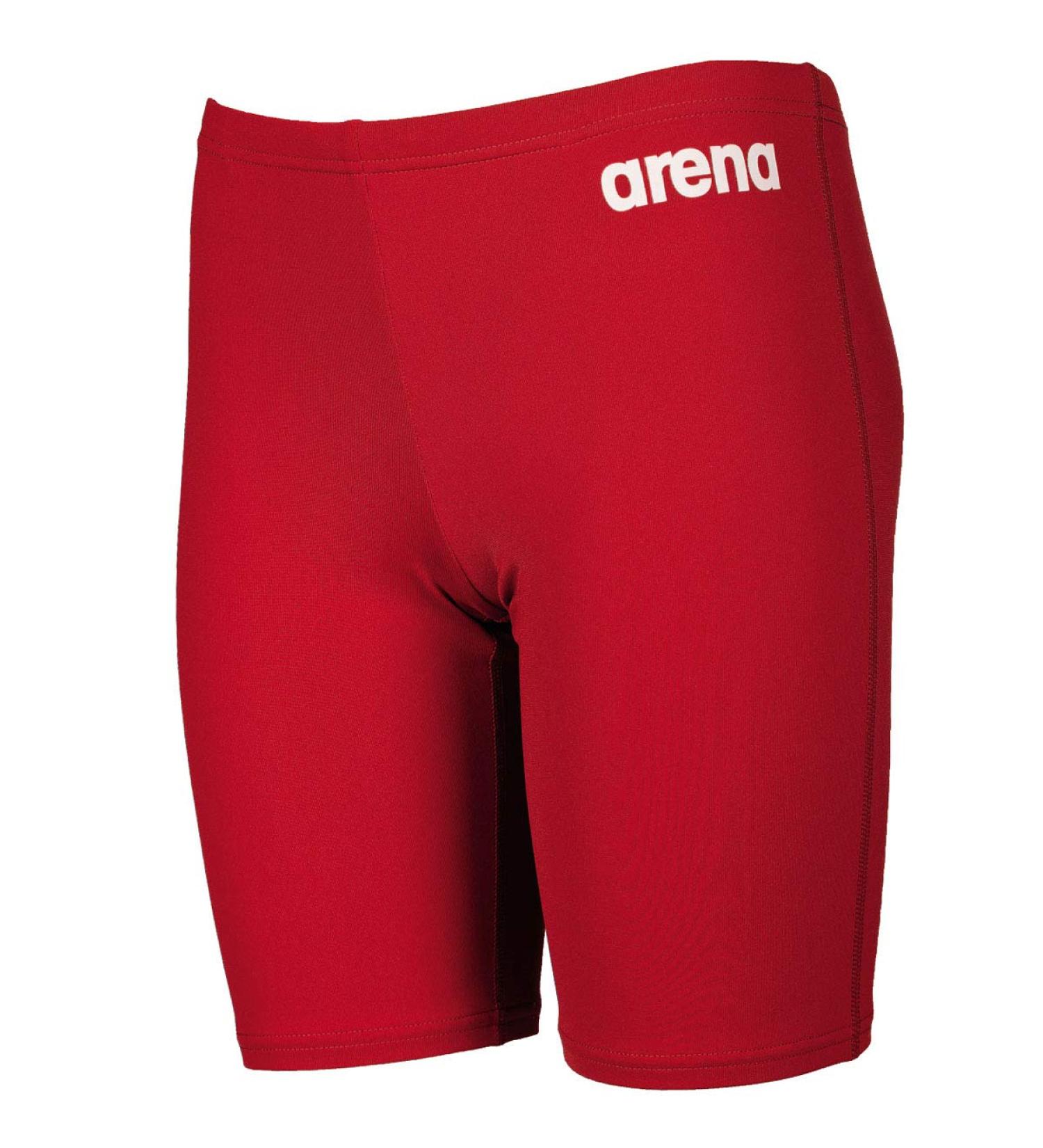 ARENA Boys Solid Boys Solid Jammer - Black/White 6-7-Inch 164 164