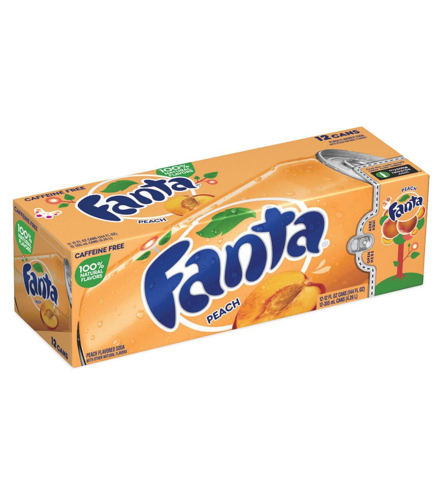 Fanta Fanta Peach 12 x 355ml Bottles with DPG Reserve