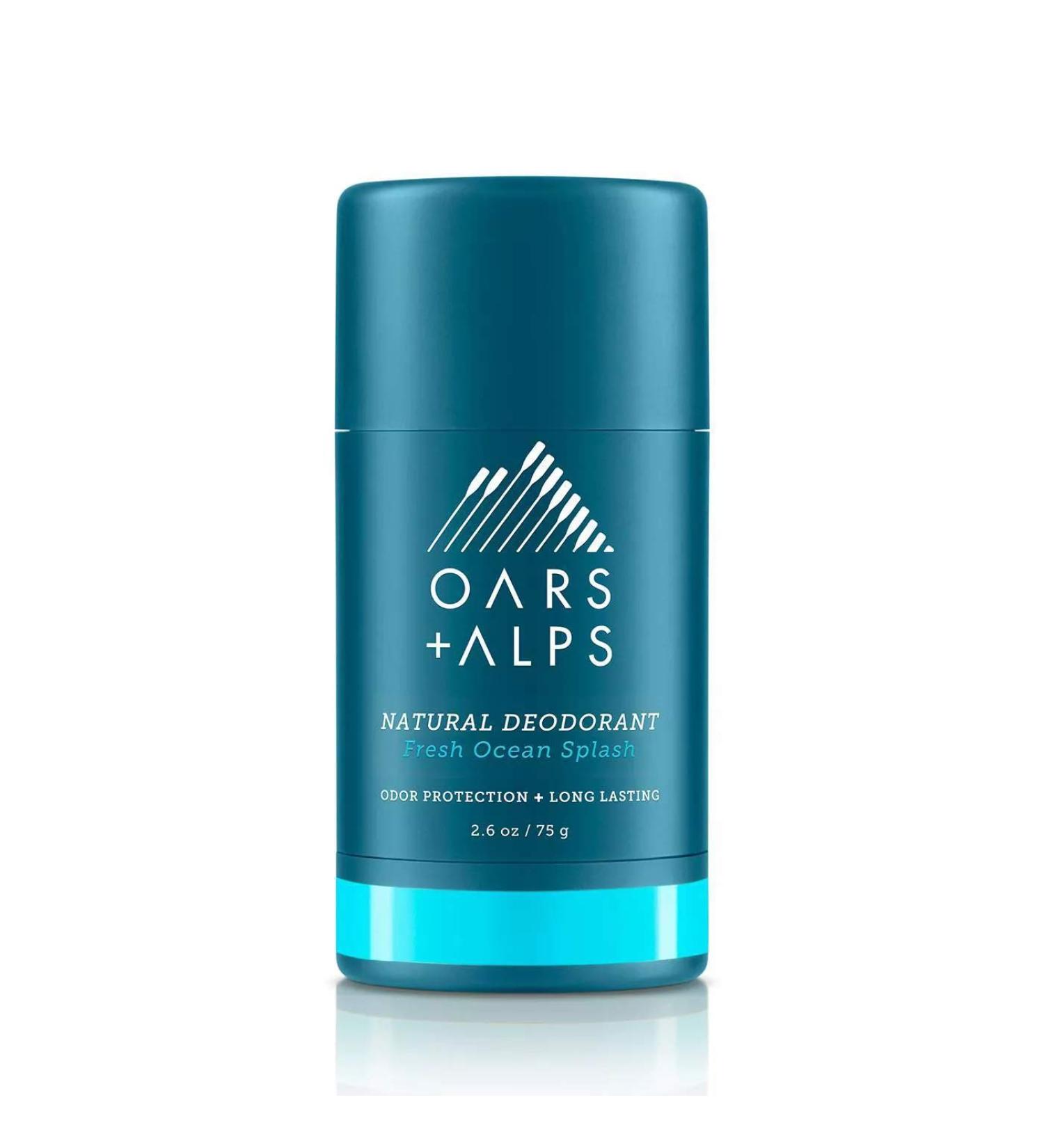 Oars + Alps Fresh Ocean Splash Deodorant - 2.6oz Aluminum-Free, Alcohol-Free, Vegan & Gluten-Free - Unisex Formula for Men and Women - Buy Online on GoSupps.com