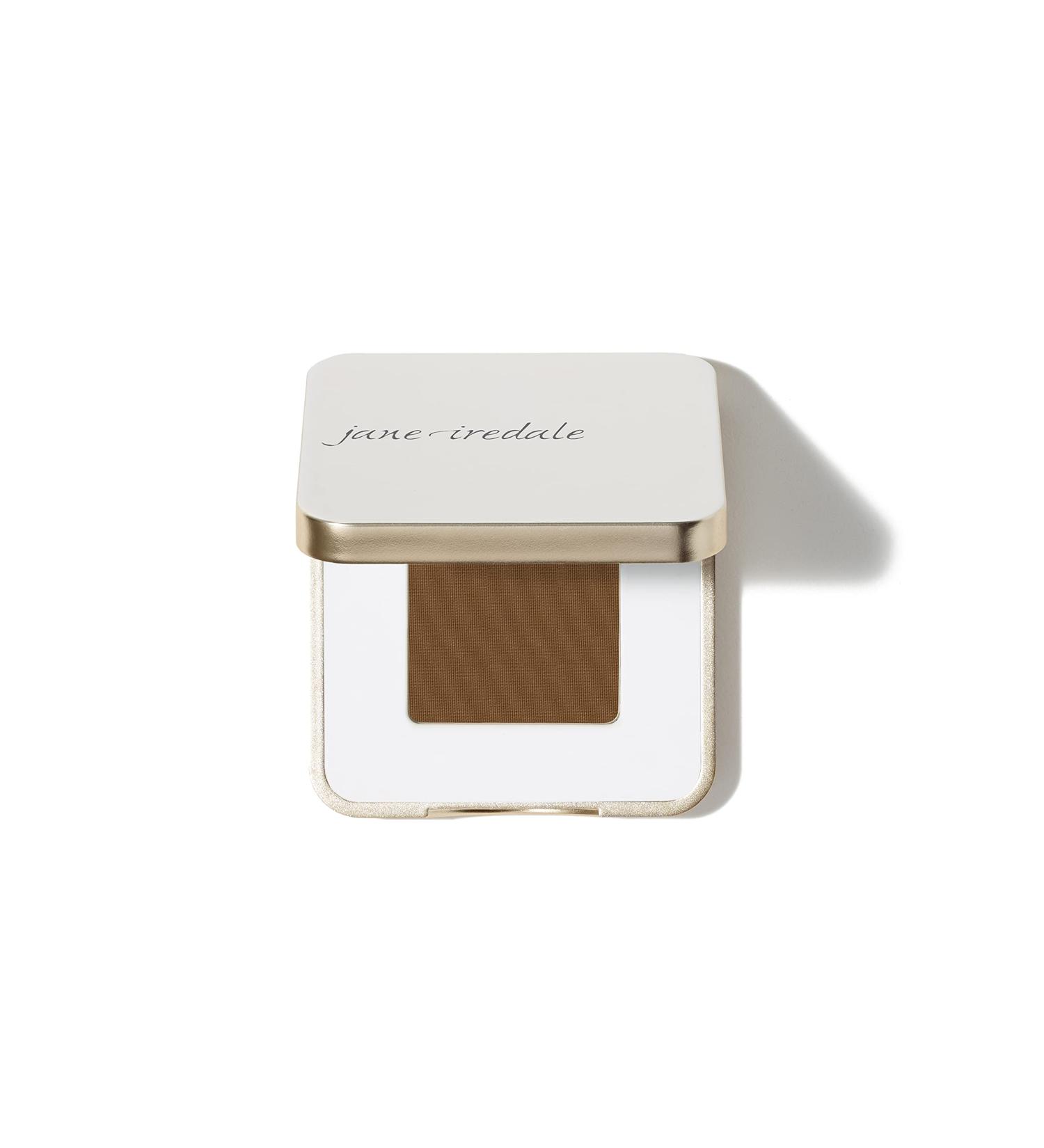 jane iredale PurePressed Eye Shadow in Dark Suede | Highly Pigmented Mineral Formula | Long Lasting & Crease Resistant | Safe for Sensitive Eyes - Buy Online on GoSupps.com
