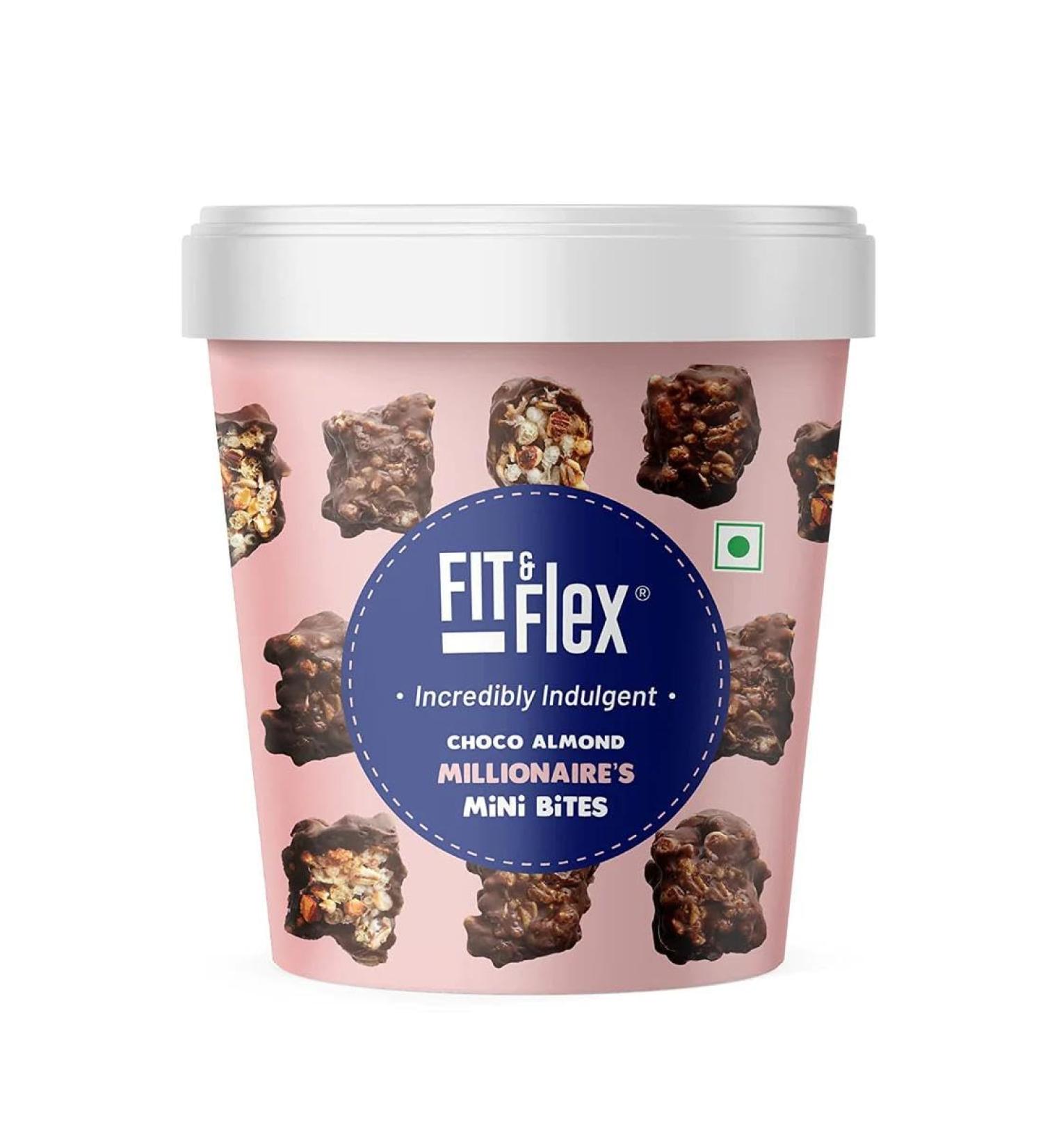 Fit & Flex choco almond millionaires Mini Bites 6x70g - sold by UKWT - Buy Online on GoSupps.com