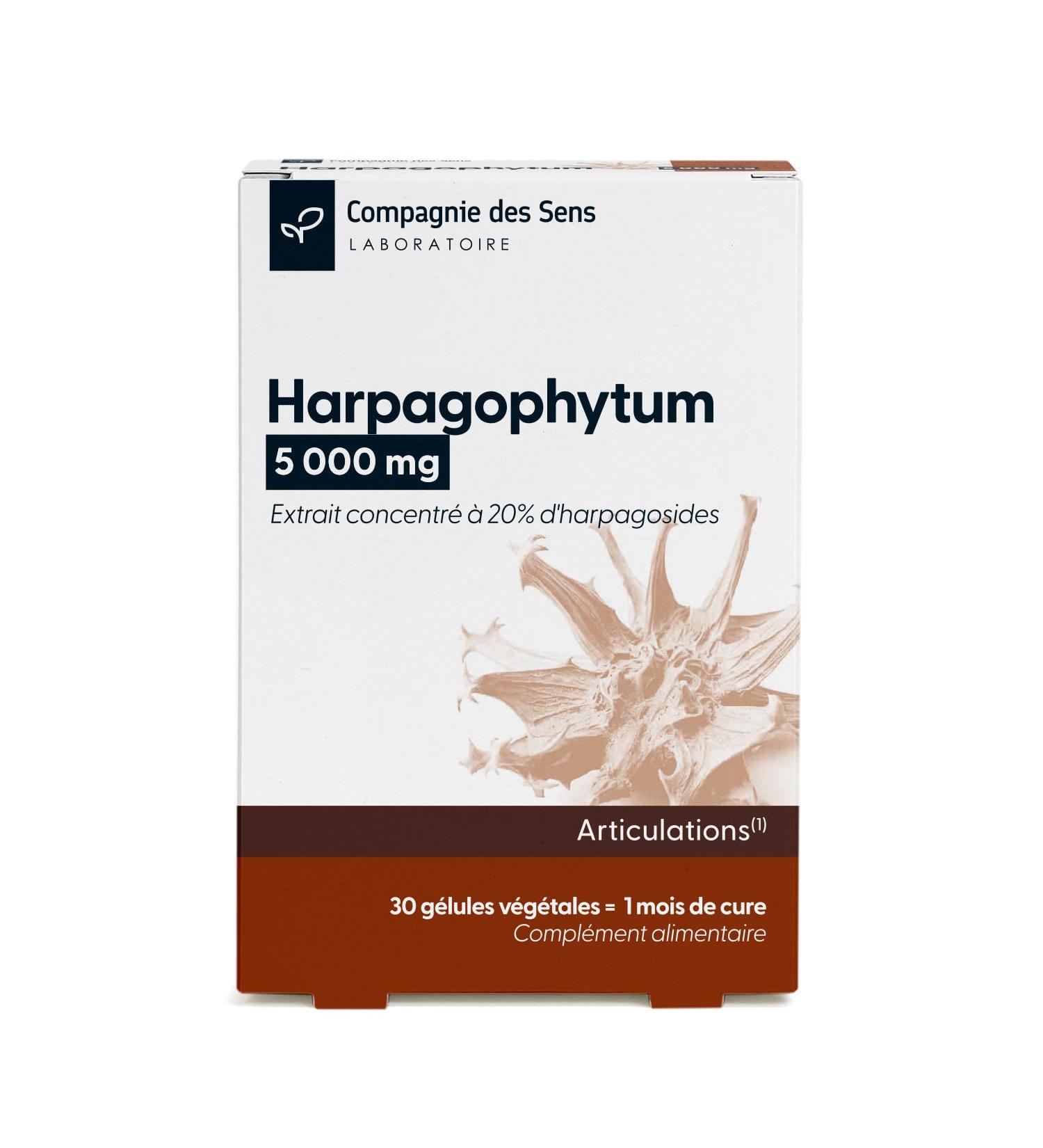 Harpagophytum 5 000 mg Haute teneur en harpagosides 1 mois de cure intensive 30 g lules - Buy Online on GoSupps.com