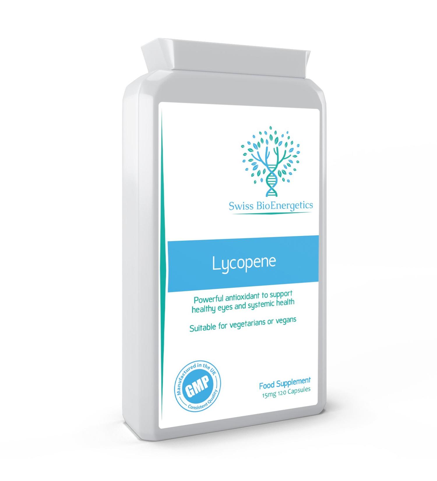 Lycopene 15mg 120 Capsules | Antioxidant Supplement for Eye, Cardiovascular & Prostate Health - Buy Online on GoSupps.com