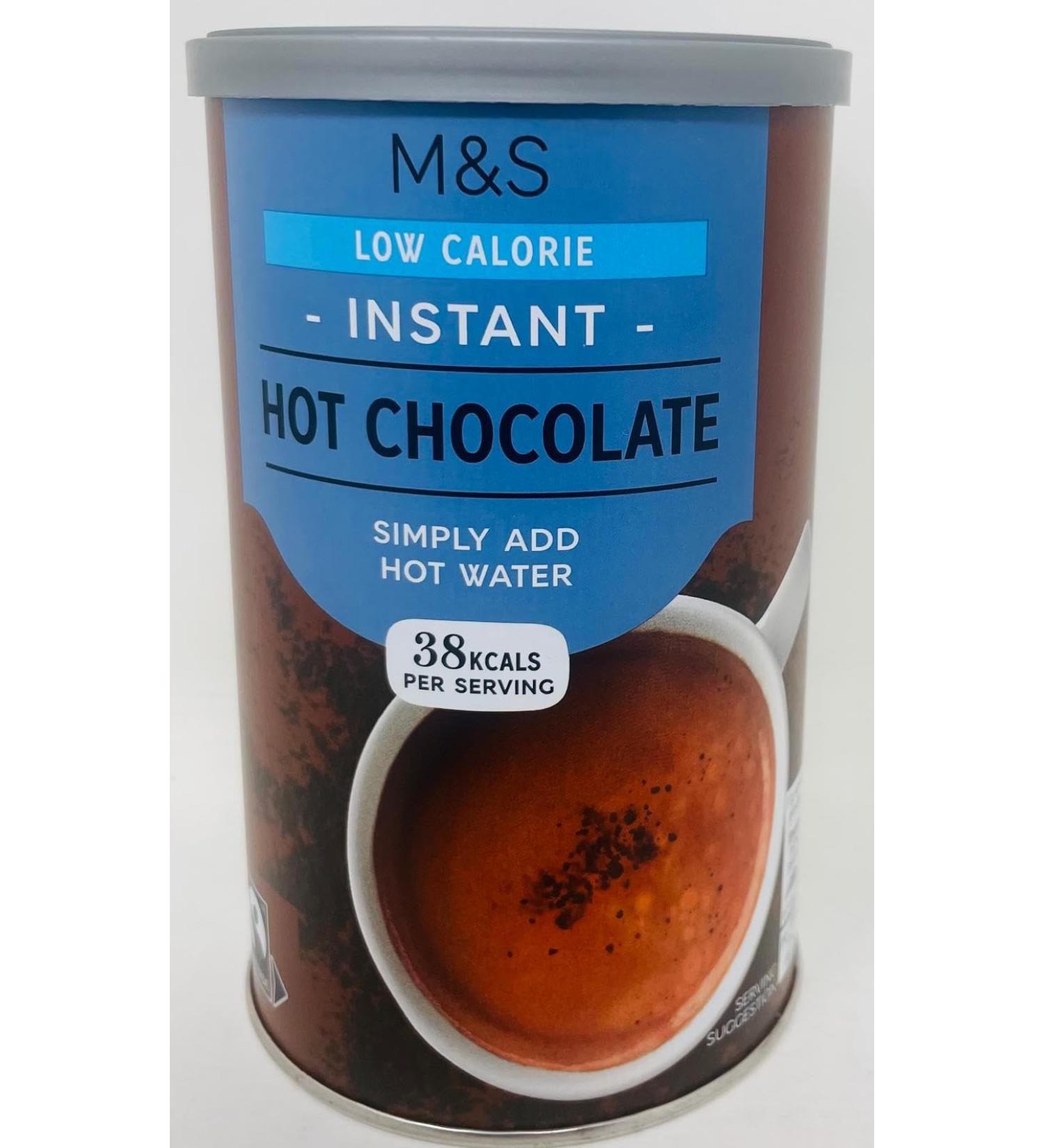 M&S Instant Low Calorie Hot Chocolate 200g x2 | Instant low calorie hot chocolate drink - Buy Online on GoSupps.com