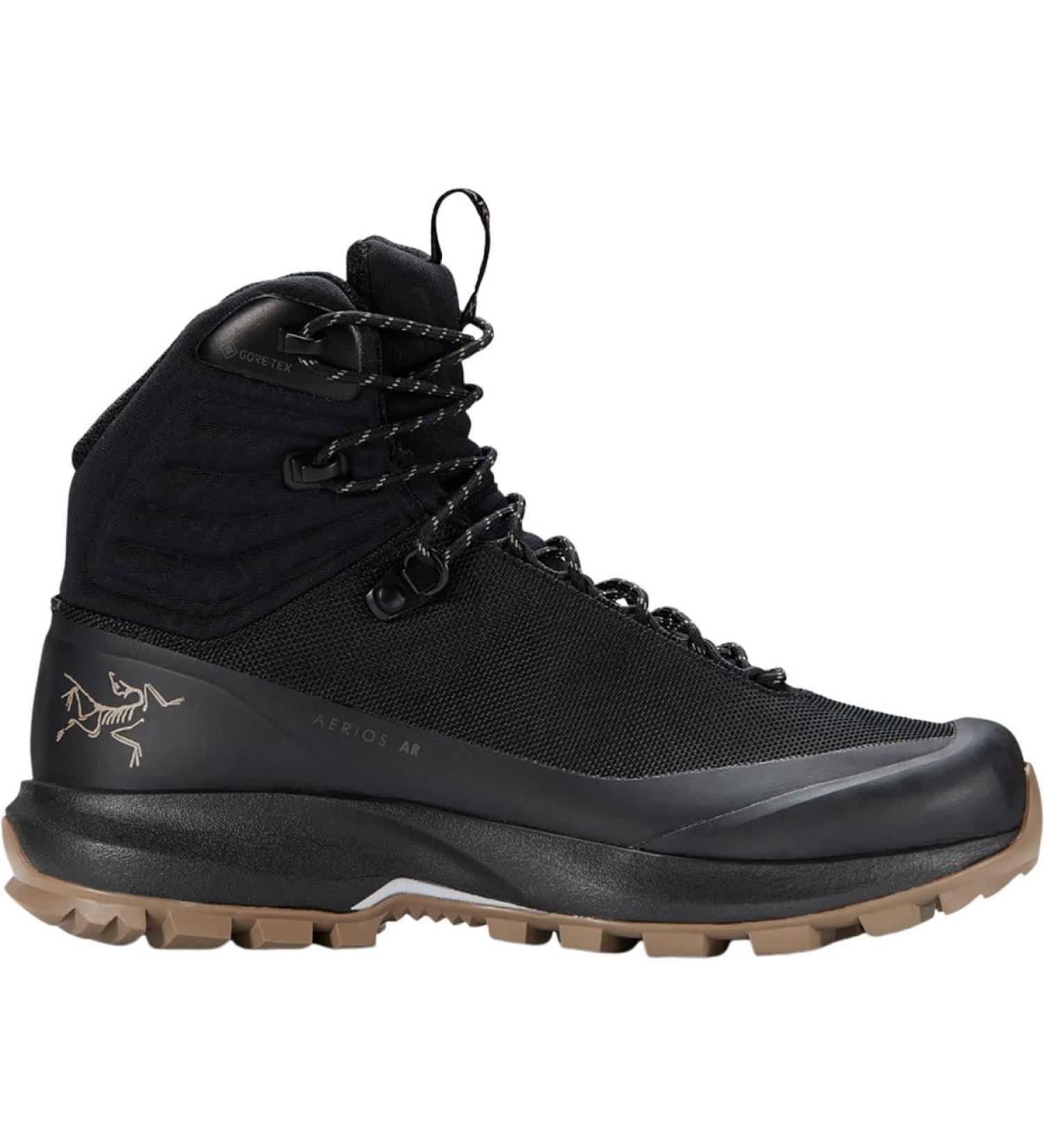 Arc'teryx Aerios AR Mid GTX Boot Women's | Comfortable Supportive Backpacking Boot 6.5 Black/Fallow
