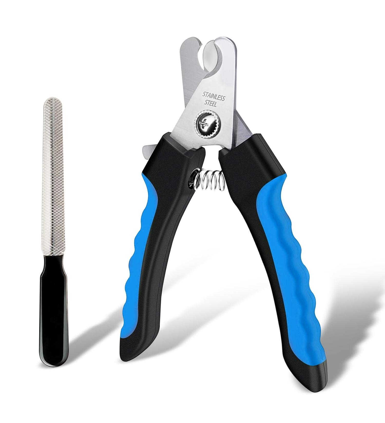 Dog Nail Clippers Dog Nail Clippers and Trimmer with Safety Guard to Avoid Over Cutting Professional Pet Nail Clippers with Nail File for Small Medium Large Breeds - Buy Online on GoSupps.com
