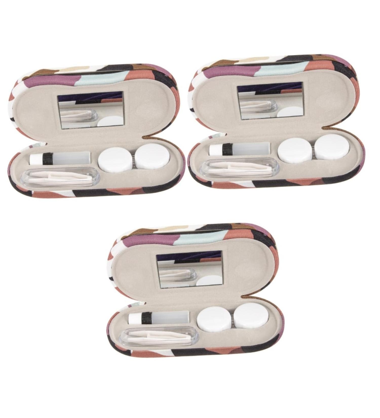 Buy Healvian 3 Sets Glasses Case - Double Purpose Storage & Guinea Pig Toy - Versatile Double-Sided Contact Lens Case - Buy Online on GoSupps.com