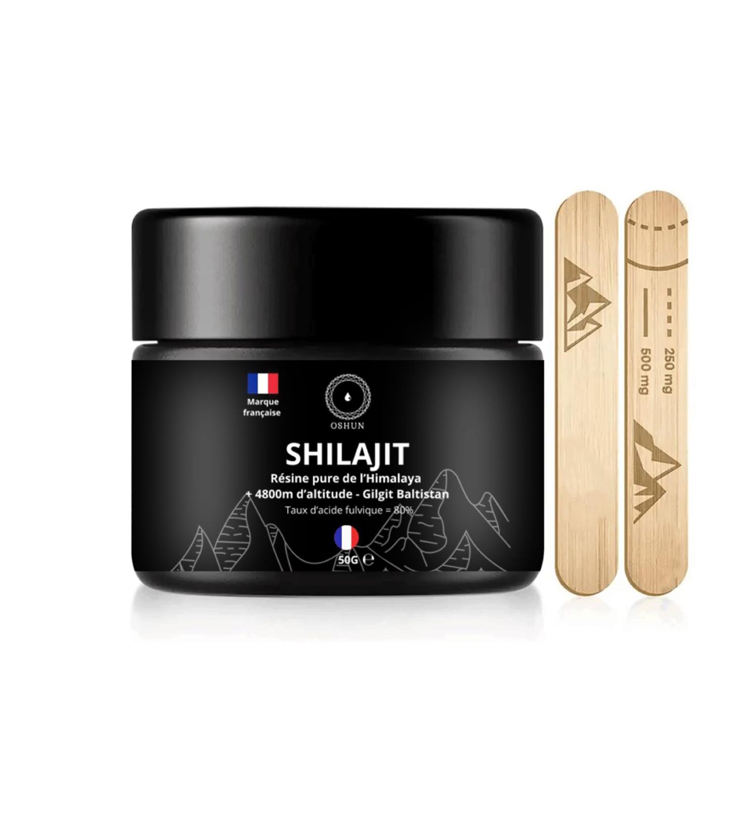 Oshun Himalayan Shilajit | 80% Fulvic Acid & 11% Humic Acid | Lab Tested - Rich in Vitamins Minerals & Supplements | Dietary Supplement | Shilajite (50g) - Buy Online on GoSupps.com