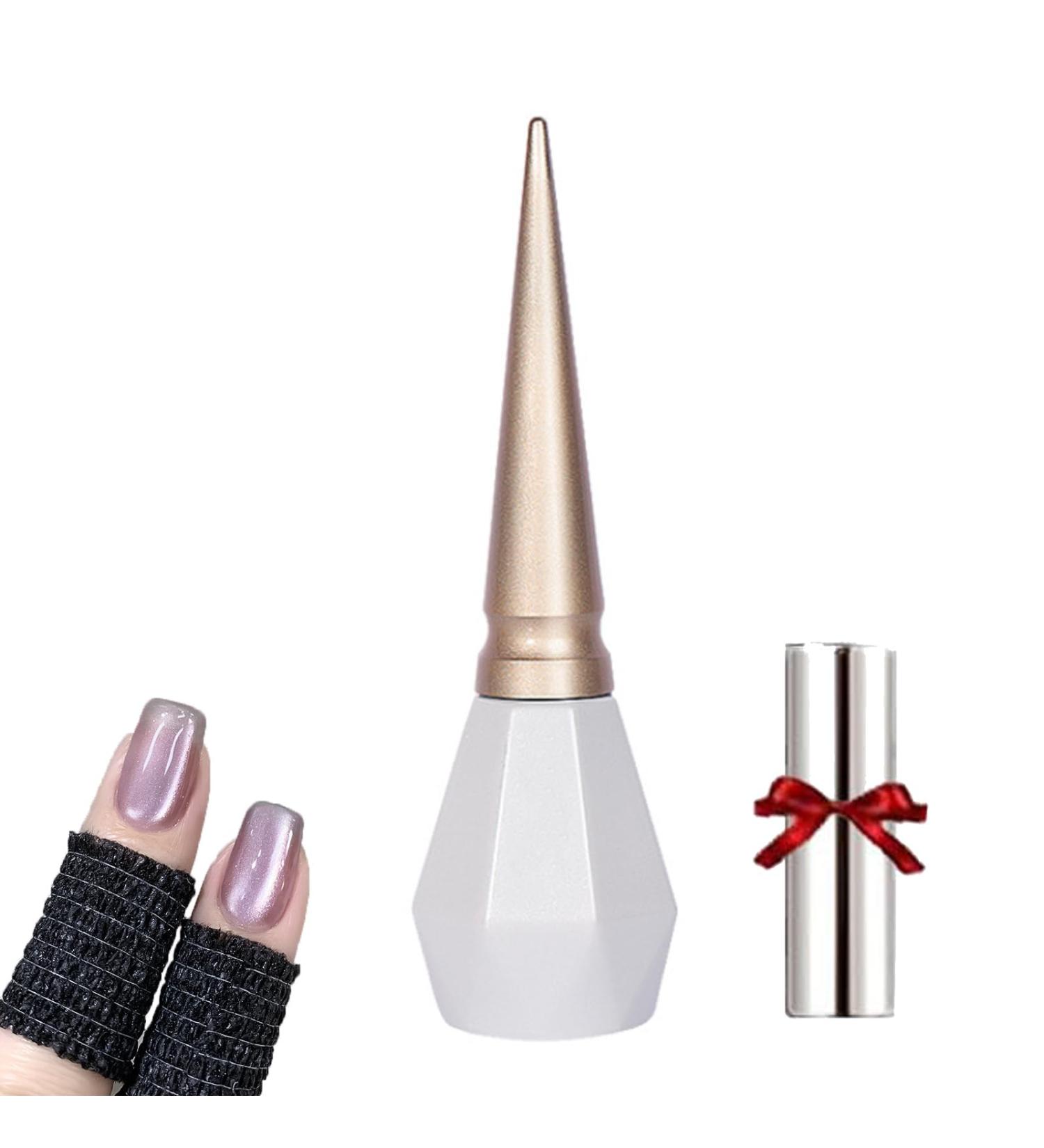 Rolita Gel Polish Rolita Nail Polish Cat Eye Gel Nail Polish Nude Ice-Clear Jade Gel Glitter Crystal Gel Nail Polish with Magnet Crystal Cat Eye Gel Polish Silver (Y-29) - Buy Online on GoSupps.com