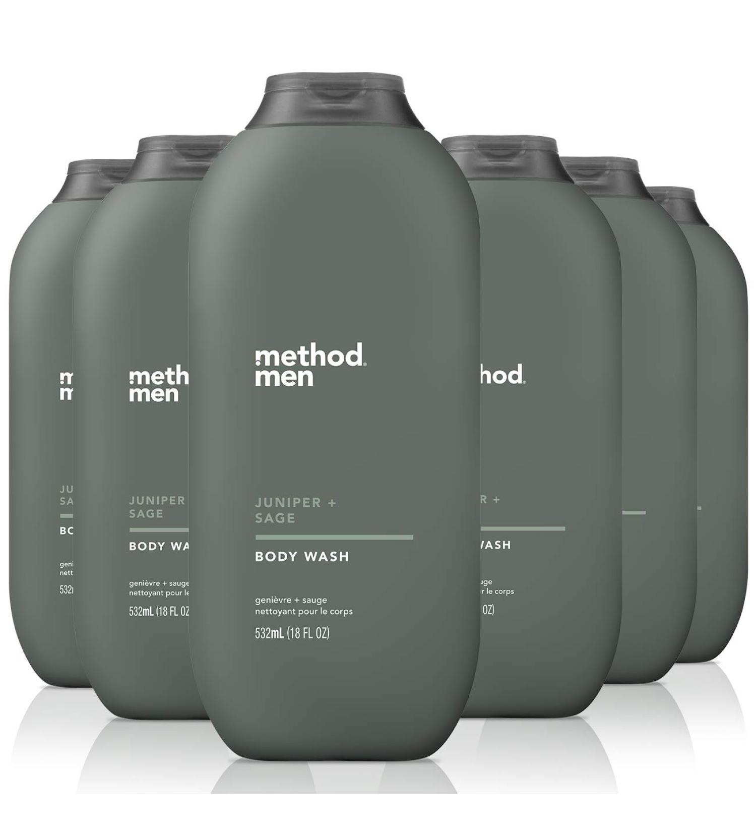 Method Men Body Wash Juniper + Sage 18 FL Oz (Pack of 6) - Paraben and Phthalate Free - Buy Online on GoSupps.com