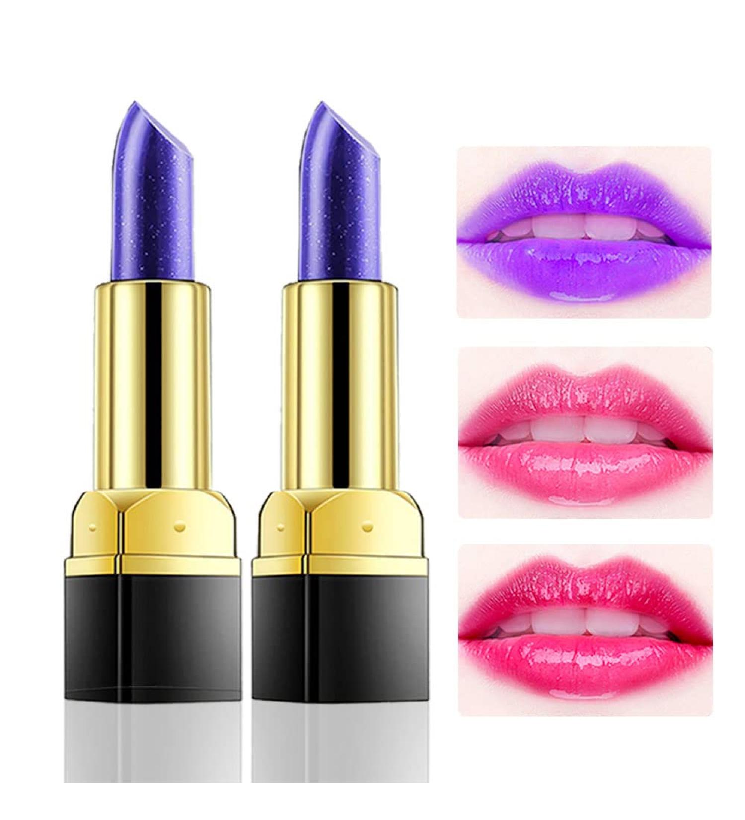 Blue Rose Color Changing Magic Lipstick Set - Aloe Vera PH Lip Balm for Women (2 Count) - Buy Online on GoSupps.com