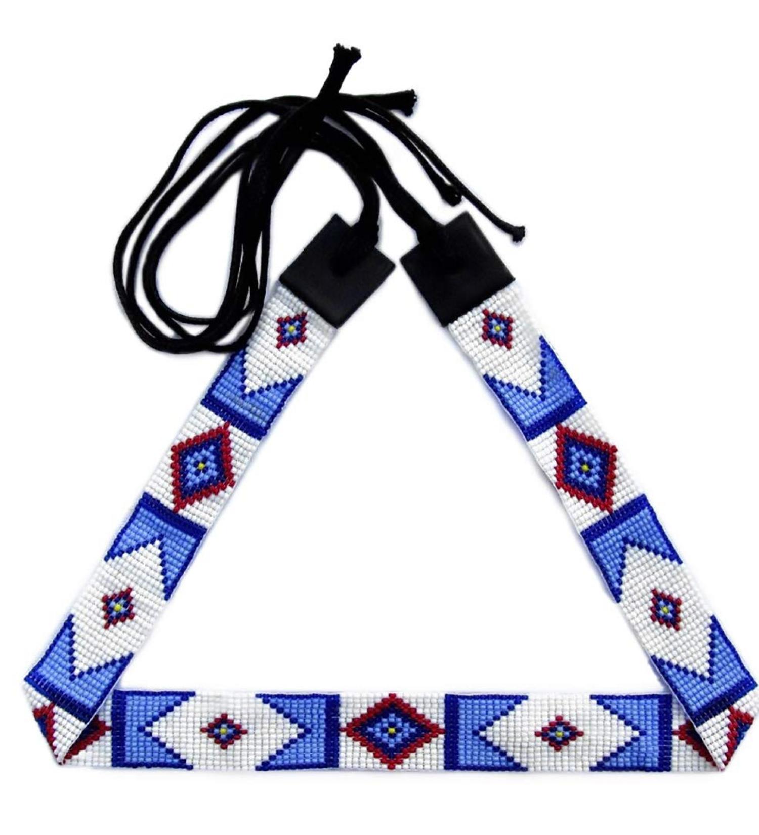 Cowboy Western Beaded Hatband Rodeo Style Handmade H44sb1