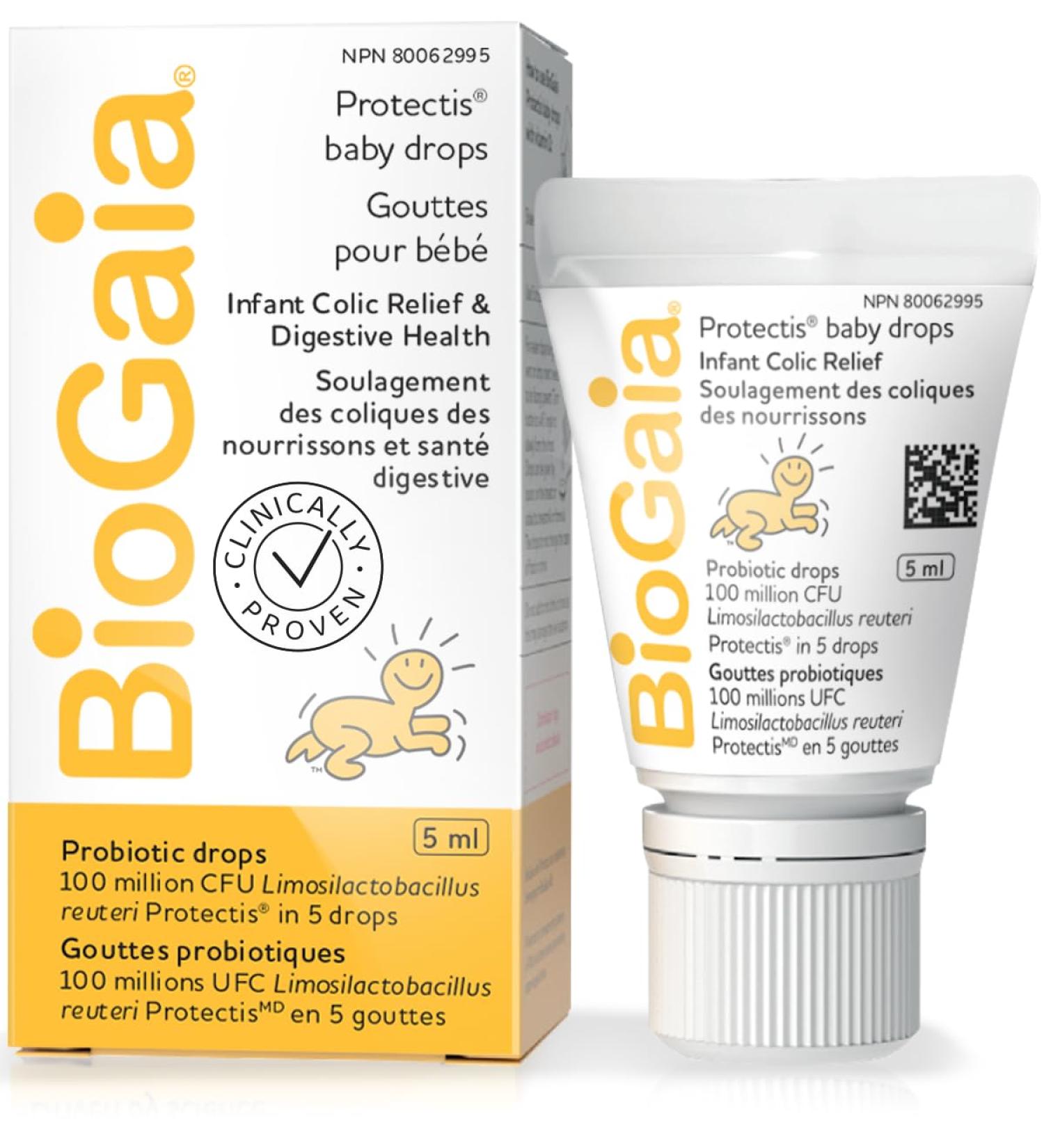 BioGaia Probiotic Baby Drops 5mL (125 Drops) for infant colic relief newborns and babies - Buy Online on GoSupps.com