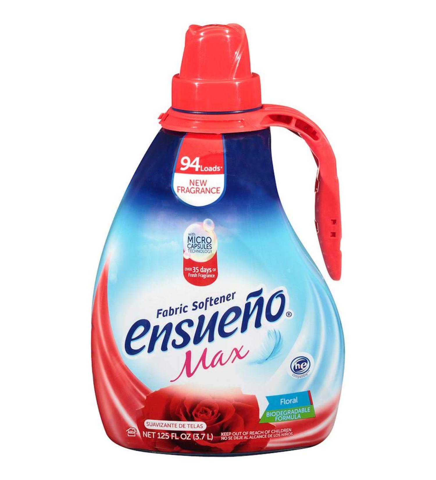 Ensueno Max Liquid Fabric Softener Floral 125 Oz