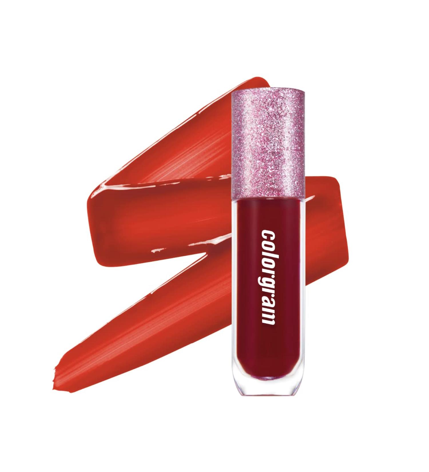 COLORGRAM Thunderbolt Tint Lacquer 01 Romance Tok | Long Lasting Lip Stain with Argan Oil Vivid Color Hydrating Formula | 0.2 fl.oz - Buy Online on GoSupps.com