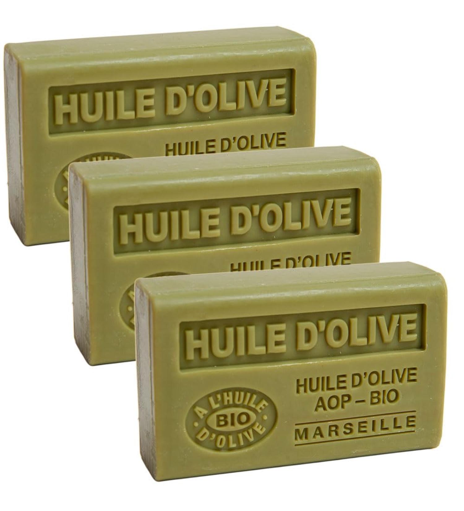 Buy Savon de Marseille - Organic Olive Oil & Shea Butter Soap - 125g Bar Set of 3 - French Soap with Olive Oil Fragrance - International Shipping Available - Buy Online on GoSupps.com