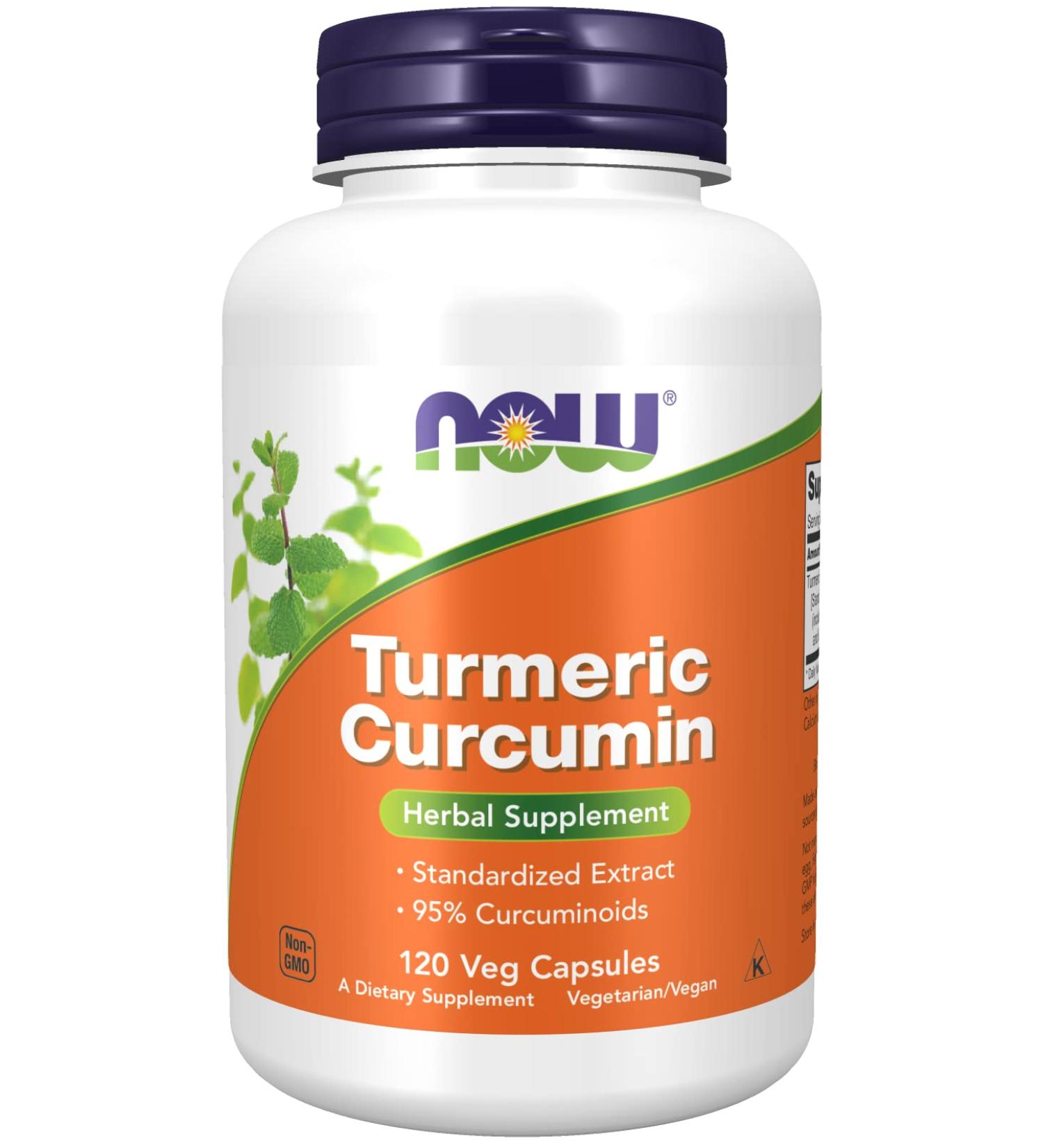 Now Foods Curcumin 120 Veg Capsules (2 Pack) - Natural Anti-Inflammatory Supplement - Buy Online on GoSupps.com