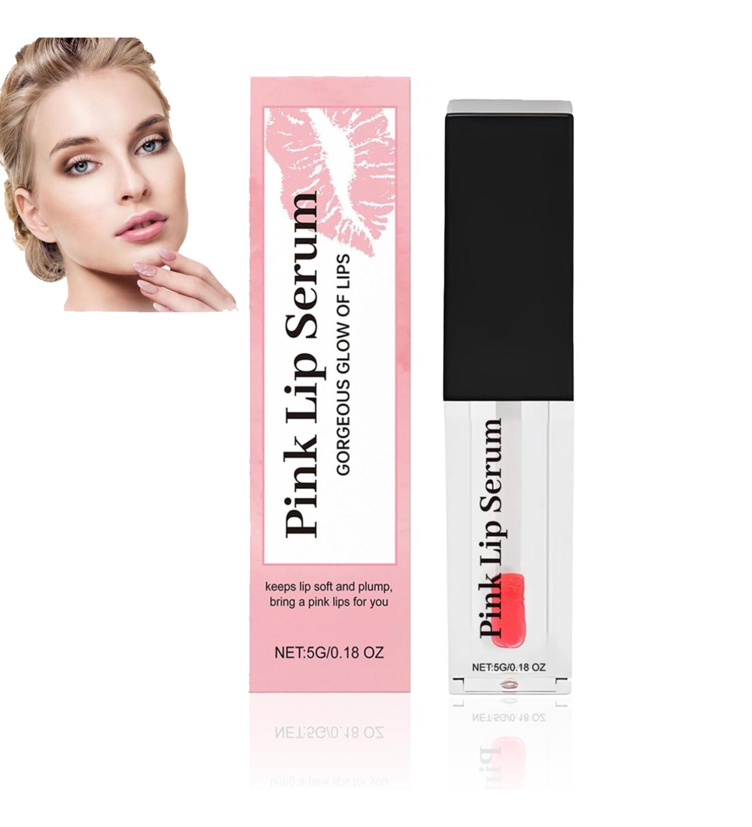 Pink Lip Serum Plumper Color Changing Lip Gloss Pink Lip Serum Plump Gorgeous Glow of Lips Pink Lip Serum Plumping Glow Color Changing Lip Oil Hydrating Lip Stain for Women (1pc 5g) - Buy Online on GoSupps.com
