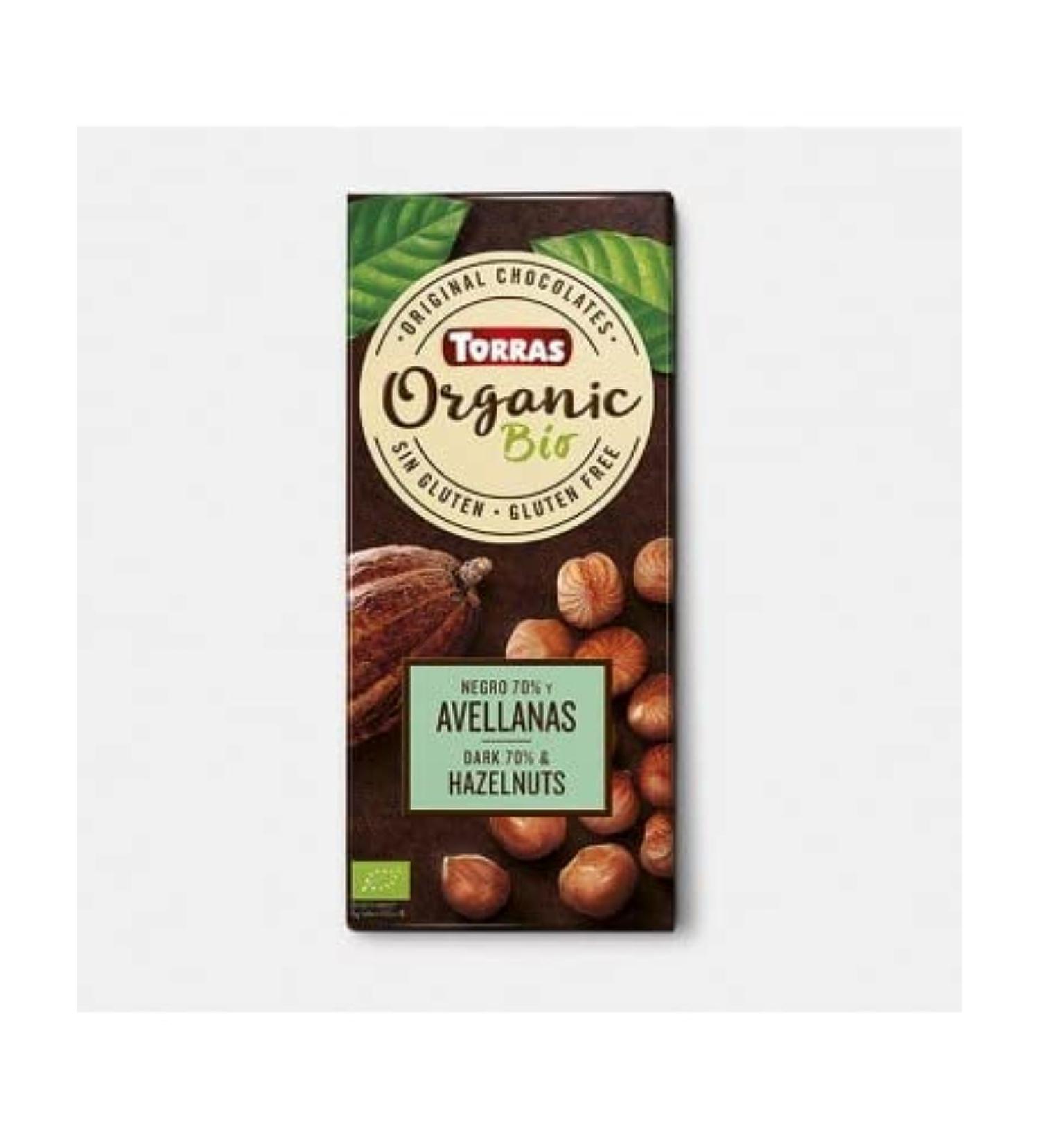 Gullon CHOCO 70% HAZELNUT 100g BIO TORRAS