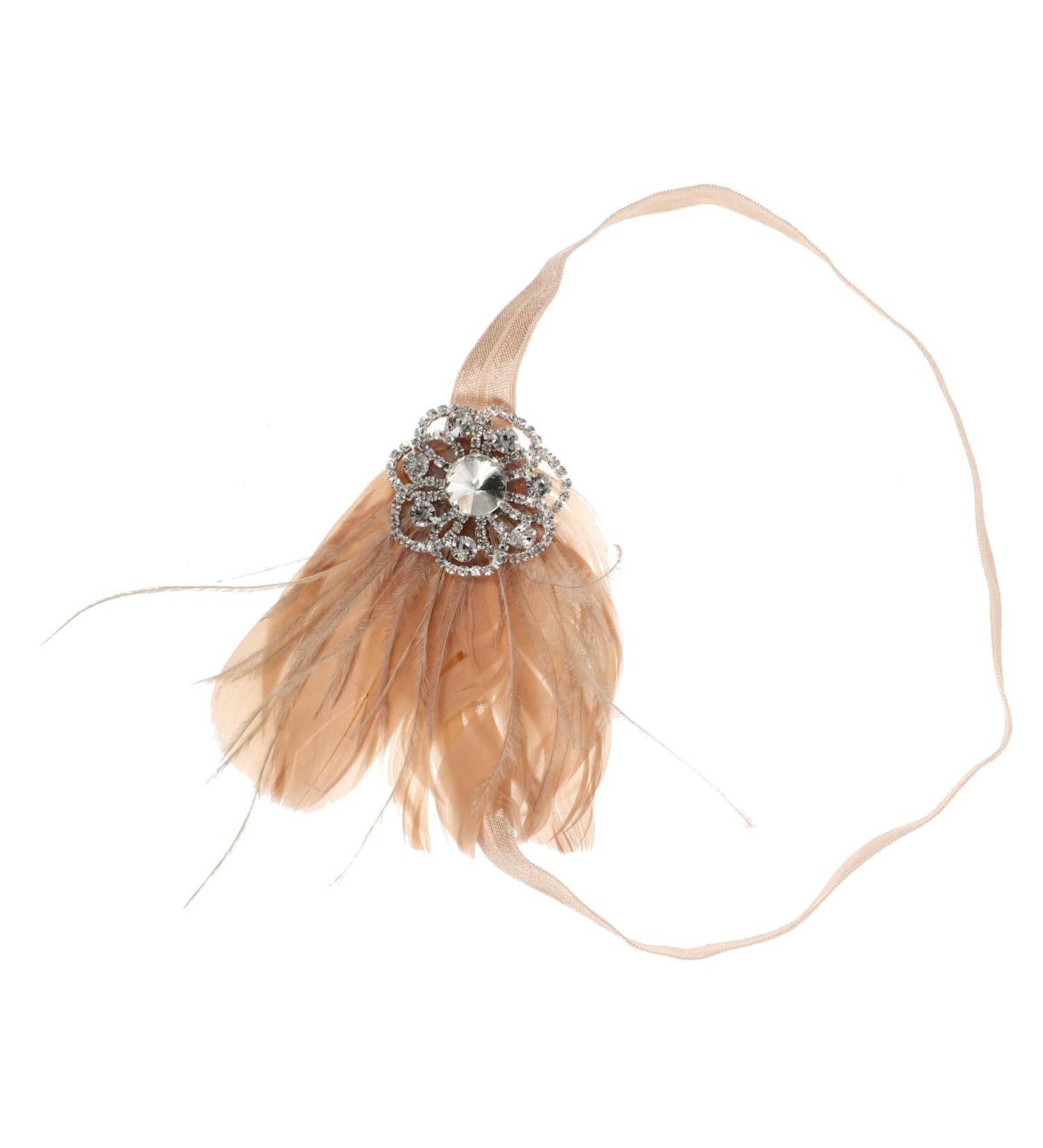 Mikinona 1pc Feather Diamond Headband Womens Accessories Rhinestone Headband Diamond Diamond Bridal Headband Bride Headpieces for Wedding Womens Headbands Womens Head Bands Prom Headpiece - Buy Online on GoSupps.com