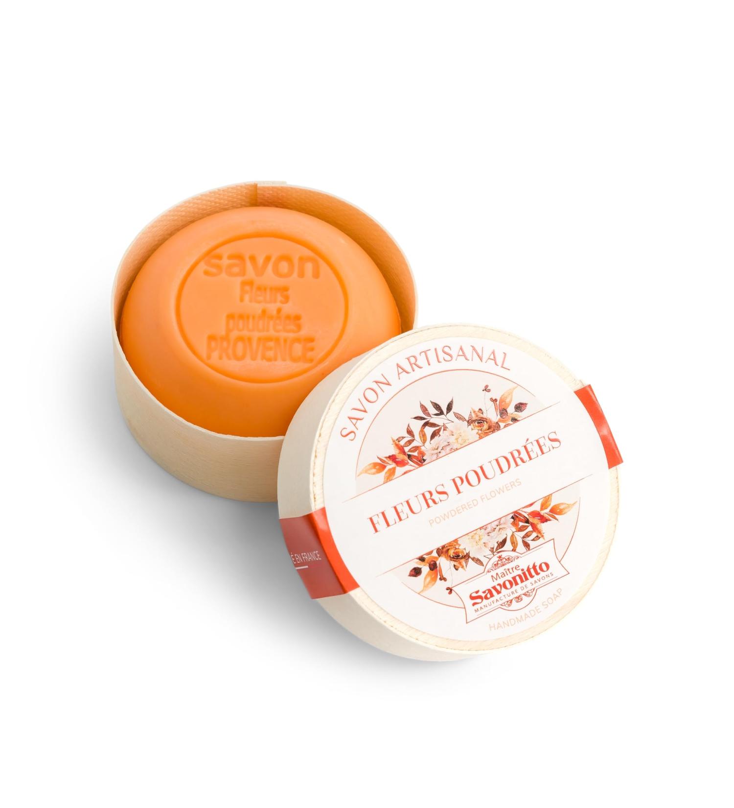 MASTER SAVONITTO SOAP MANUFACTURE Powdered Flowers Soap Wooden Box 100g - Buy Online on GoSupps.com
