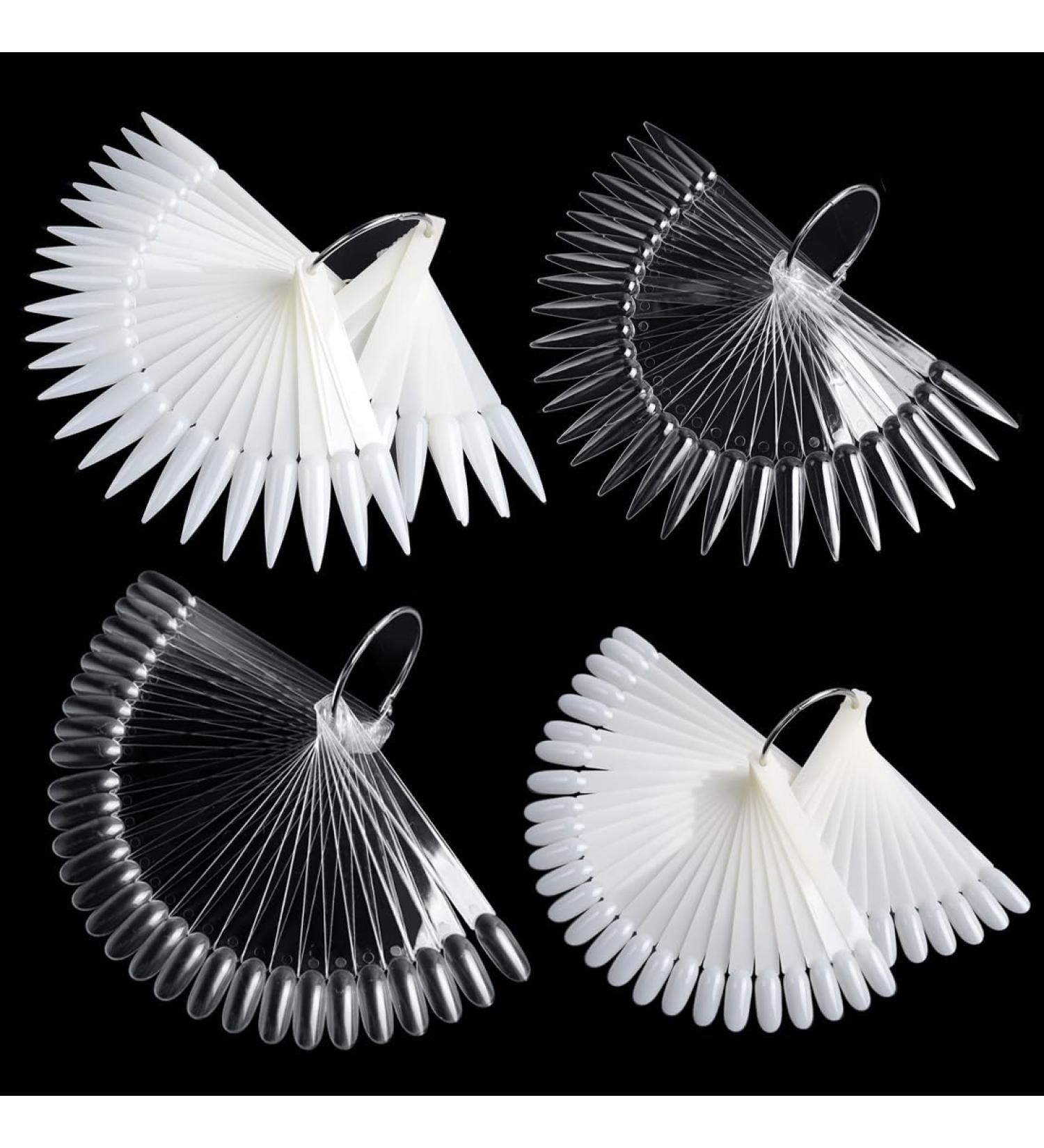EIHI 200pcs Nail Art Tips Ring - Transparent Nail Display for Salon Exercises & Nail Tips - Buy Online on GoSupps.com