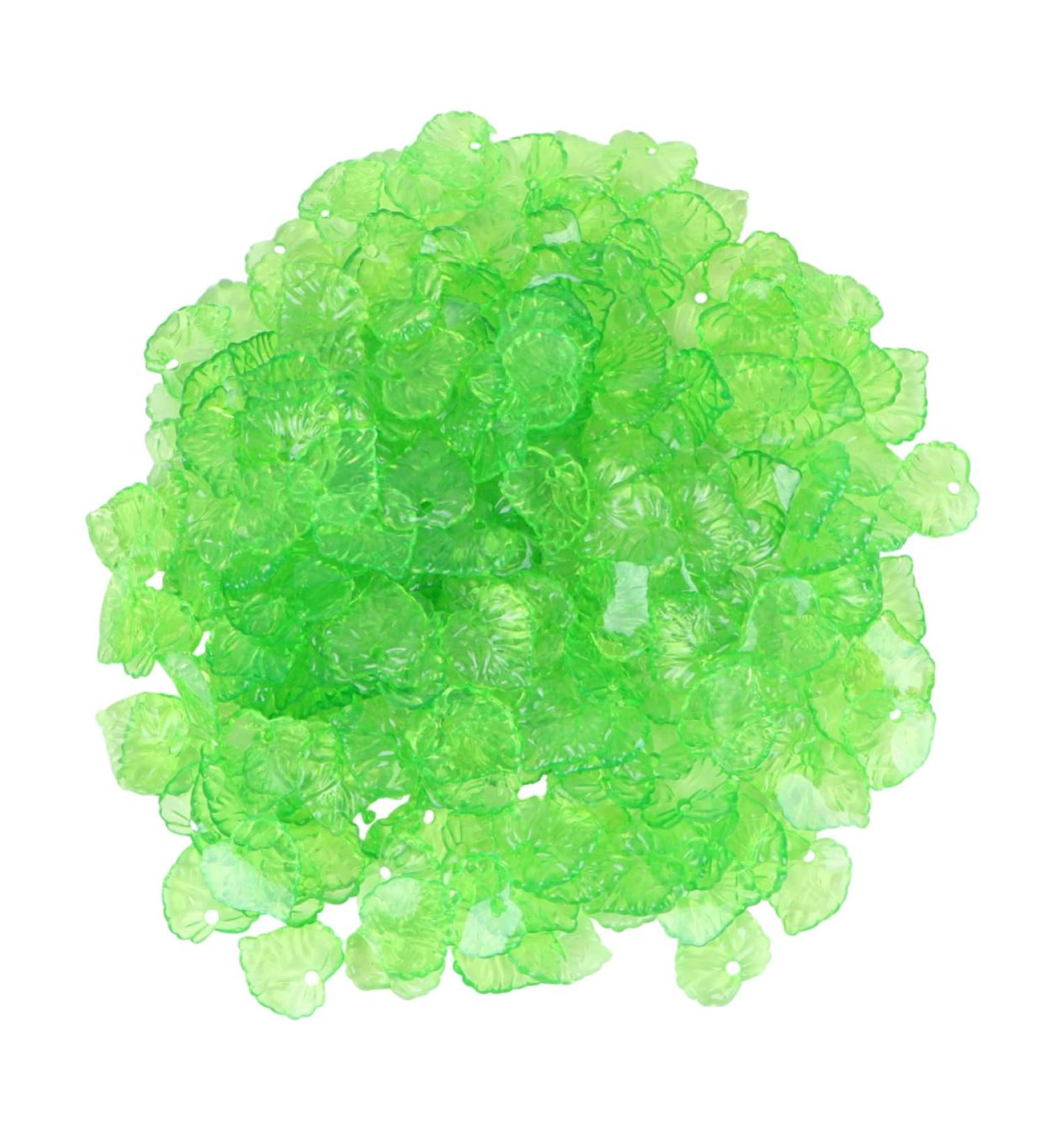 COHEALI 1 Set Clear Earrings Pendants for Necklaces Green Diy Jewelry Accessories Leaf Scattered Beads - Buy Online on GoSupps.com