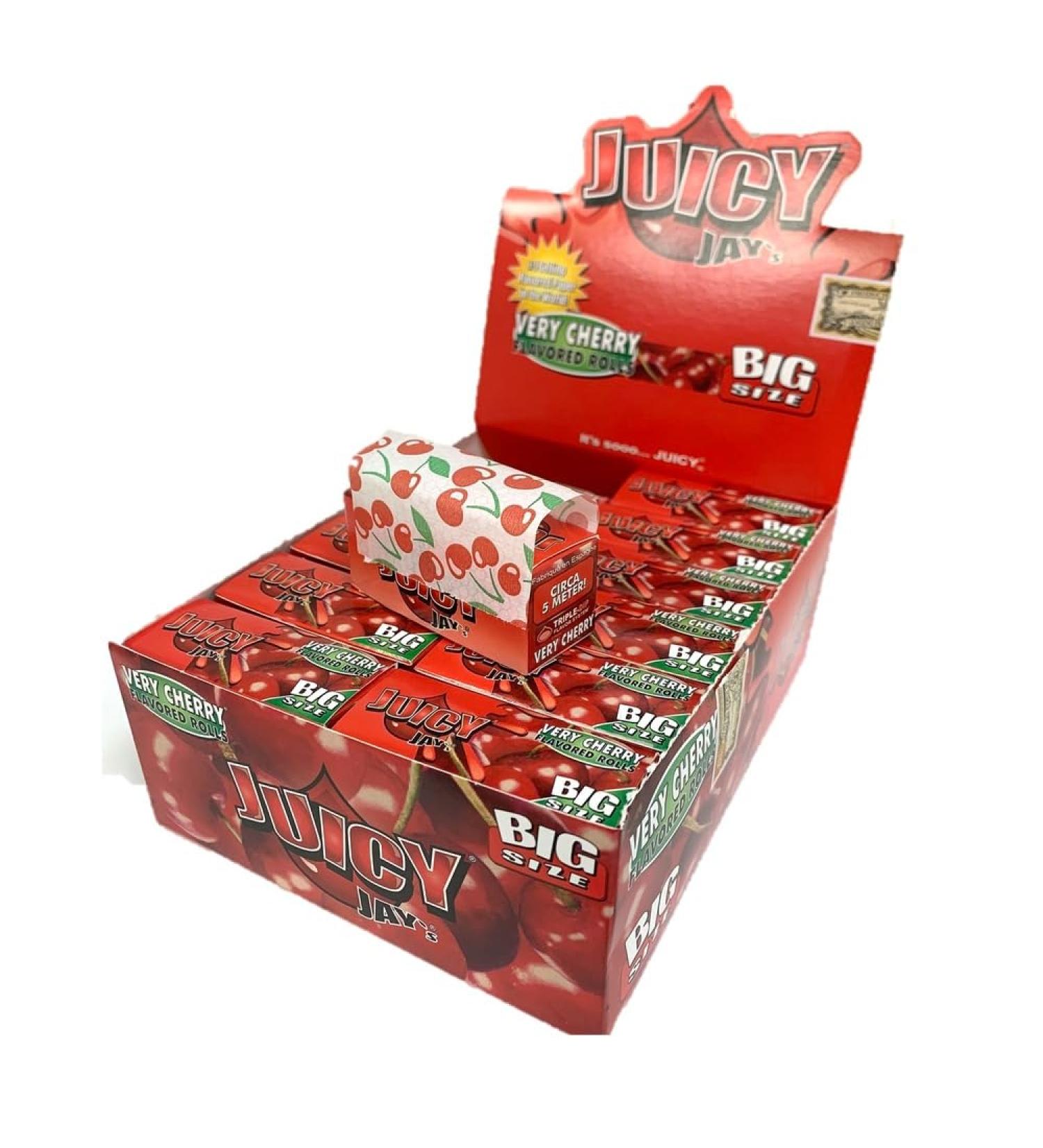 JUICY JAYS Flavoured Big Size Rolls Rolling Smoking Papers RIPS Fruity Flavours (Very Cherry 6) Very Cherry 6