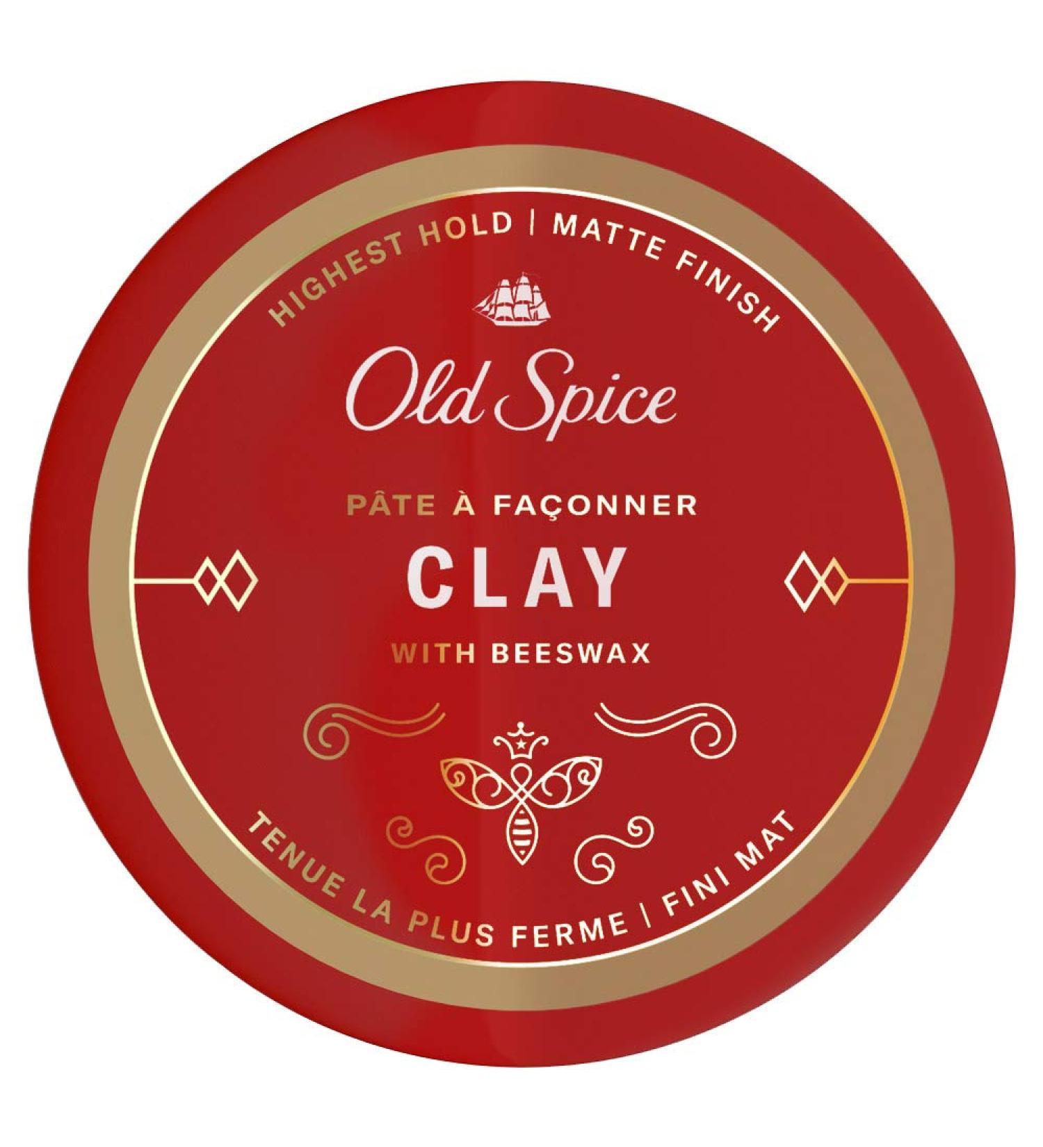Old Spice Hair Styling Clay for Men 2.22 oz - Superior Hold and Matte Finish - Buy Online on GoSupps.com