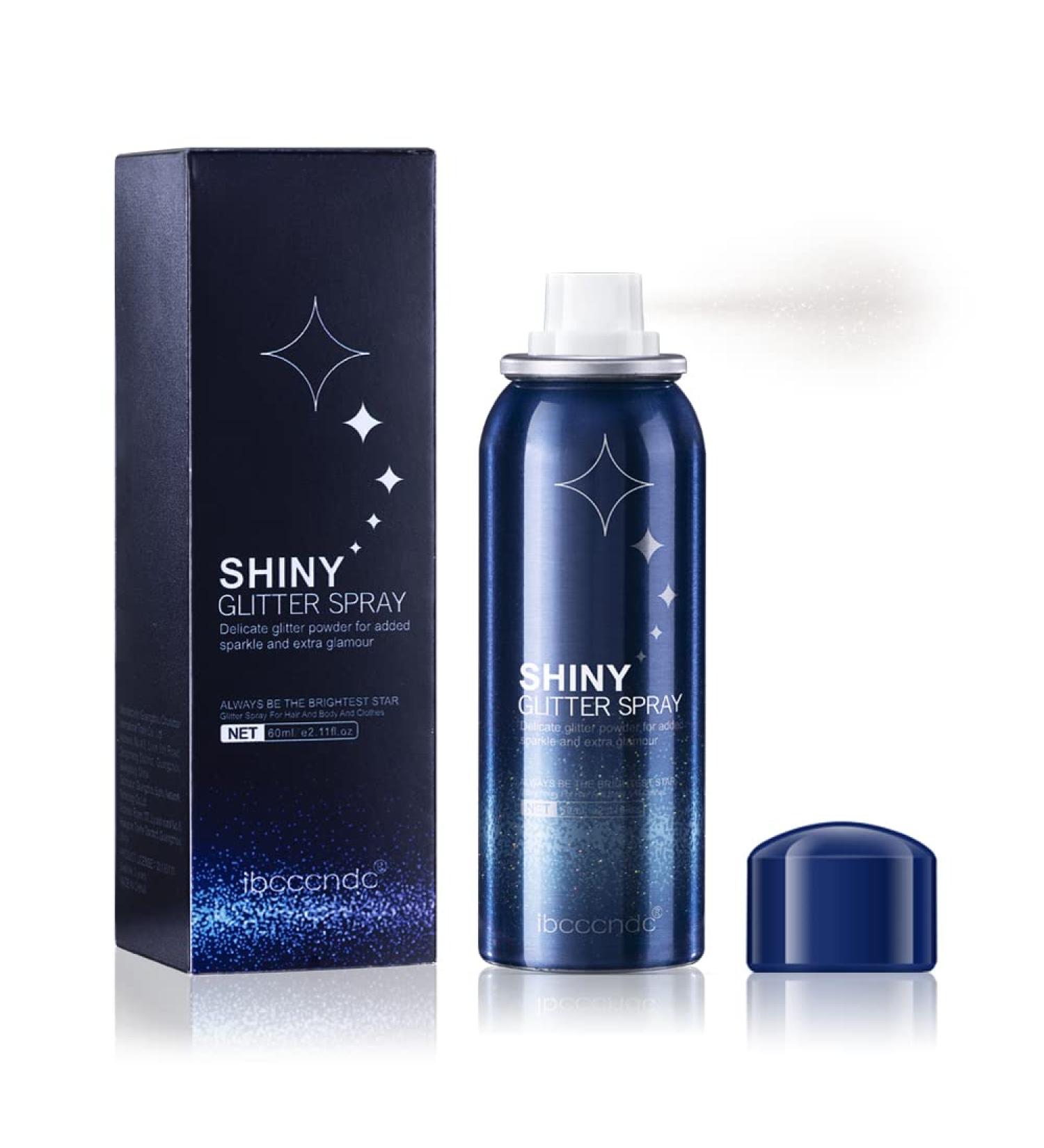 Shiny Body Glitter Spray for Skin, Hair & Clothing - Waterproof & Quick-Drying Formula for Prom, Festival & Stage Makeup - Buy Online on GoSupps.com