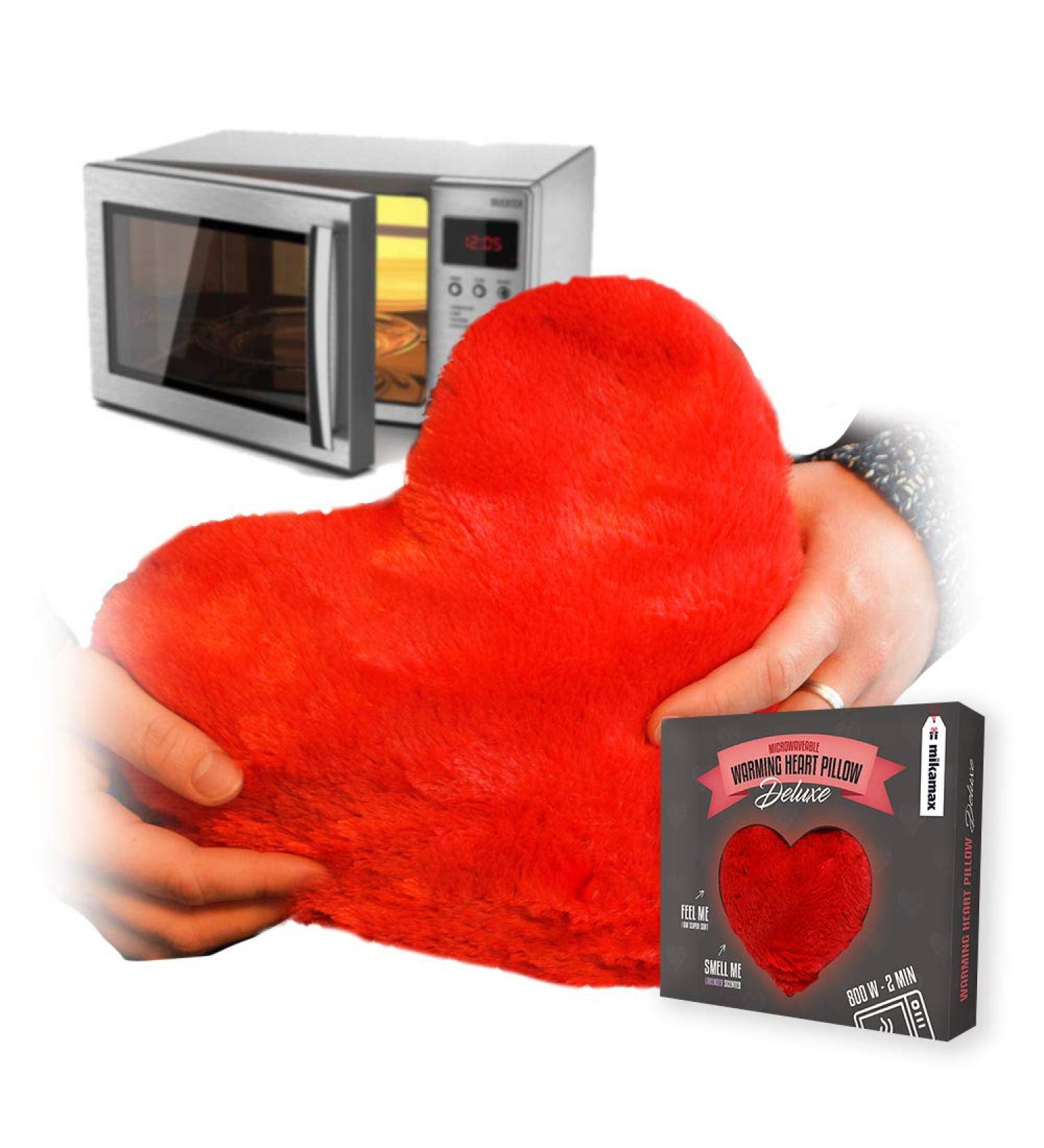 Mikamax Warming Heart Pillow Deluxe - Cozy and Comfortable for Ultimate Relaxation - Buy Online on GoSupps.com