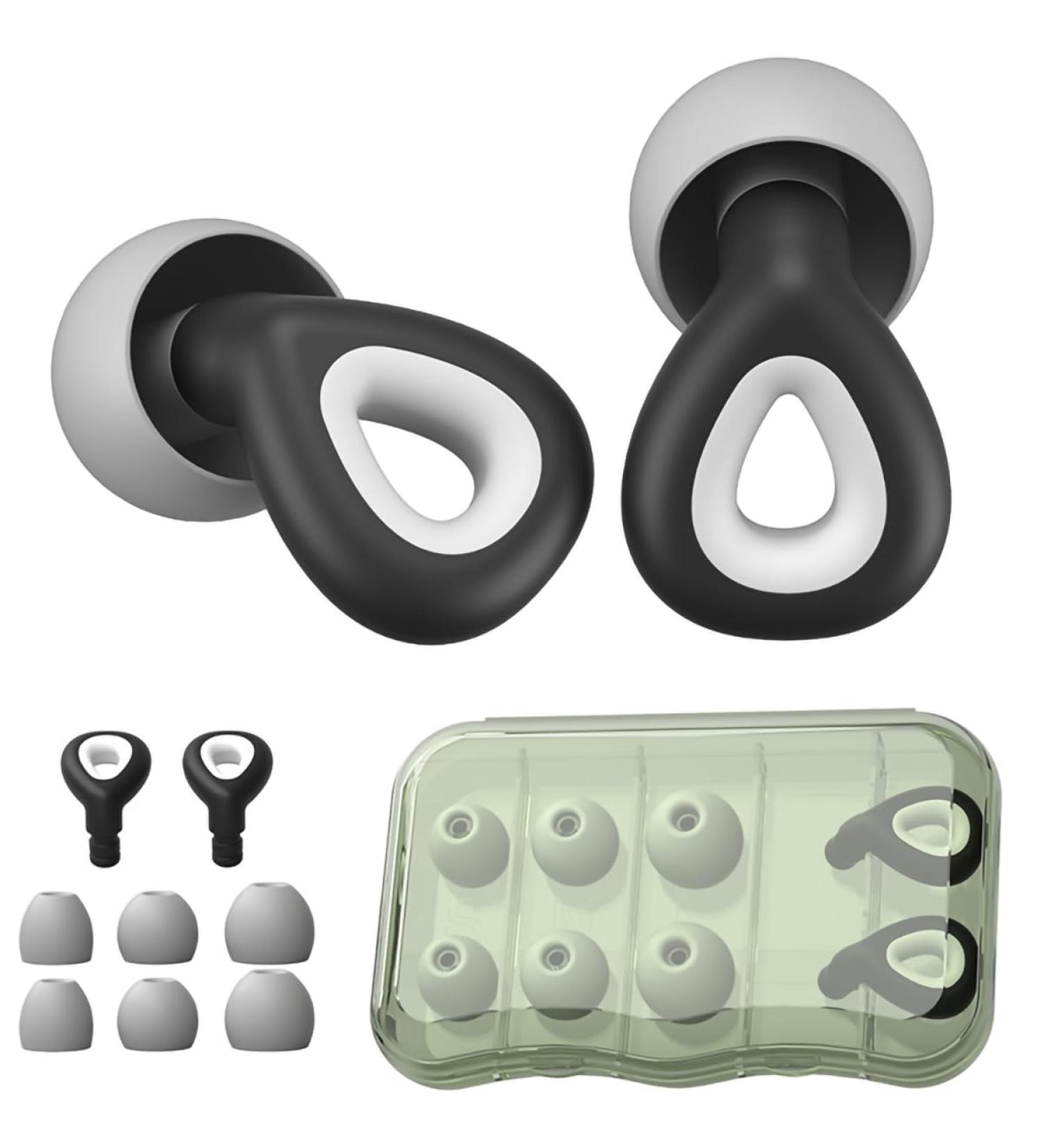 Buy Reusable Soft Silicone Sleep Ear Plugs | Noise Canceling Earplugs with Travel Case for Sleeping Snoring Studying & More - International Shipping Available - Buy Online on GoSupps.com
