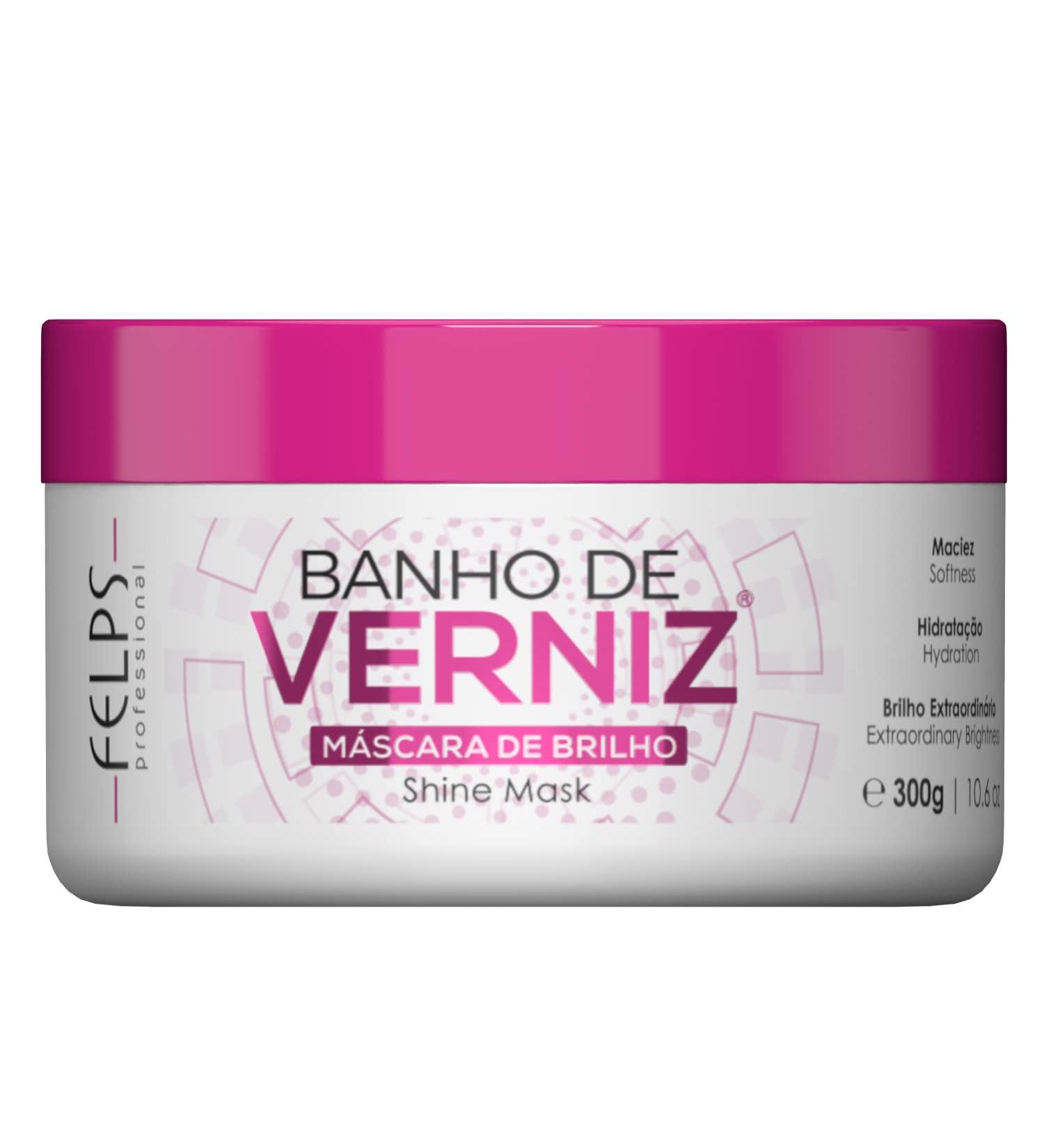 Felps Banho De Verniz Intense Shine Mask - 300g/10.6oz | Restore and Enhance Hair's Shine - Buy Online on GoSupps.com
