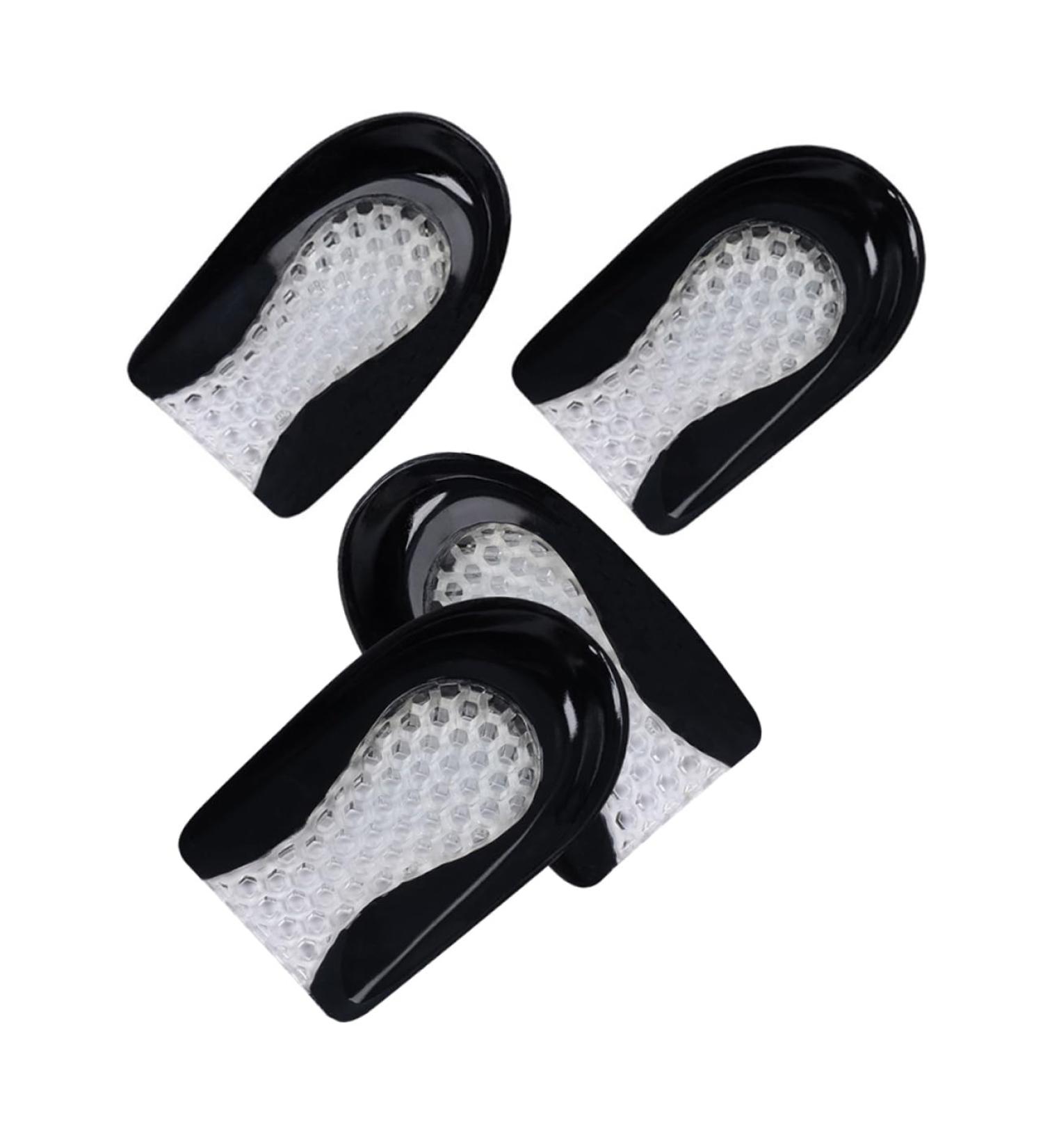 NOLITOY Cellular Heel Pads - 2 Pairs Gel Insoles for Foot Care Bone Spurs & Height Increase - Breathable Anti-Wear Soft Cushions - Buy Online on GoSupps.com