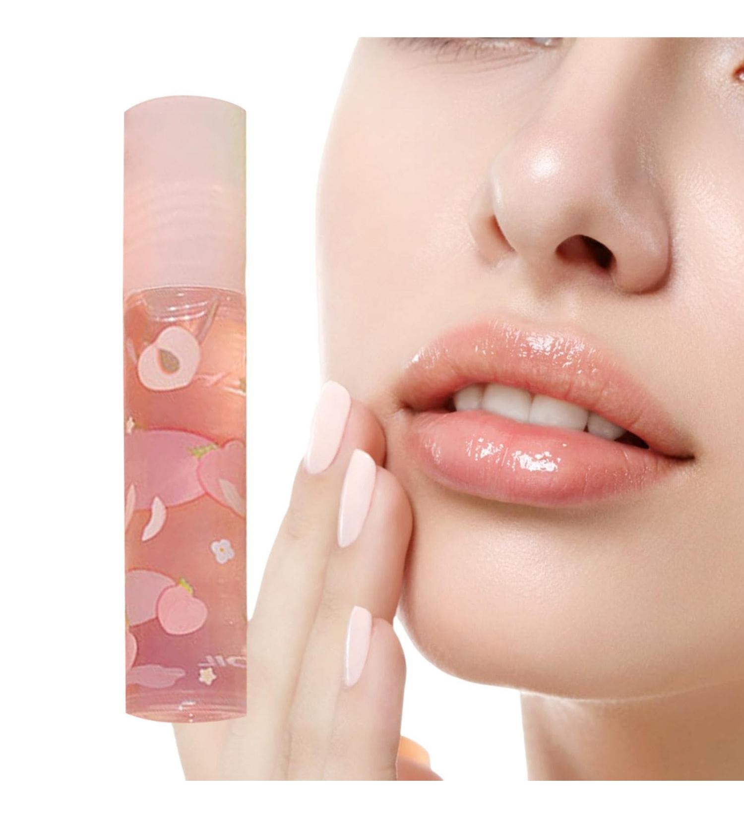  kupan Glitter roll-on lip gloss lip oil clear lip gloss flavored shiny makeup comfortable oil for dry and chapped lips (random taste) - Buy Online on GoSupps.com