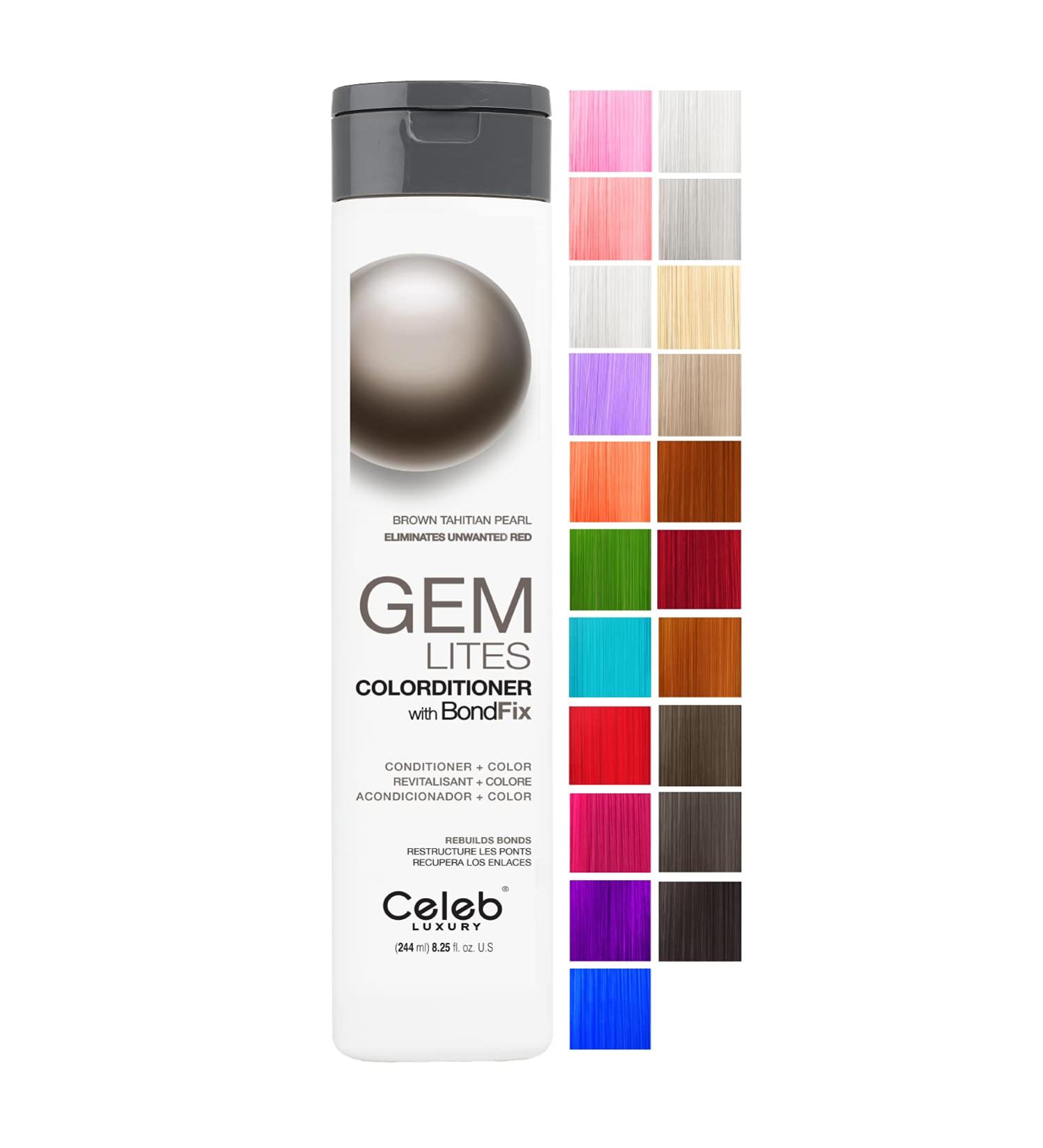 Buy Celeb Luxury Gemlites Tahitian Pearl Colorditioner 240g - Enhance Your Hair Color & Shine | International Shipping Available - Buy Online on GoSupps.com