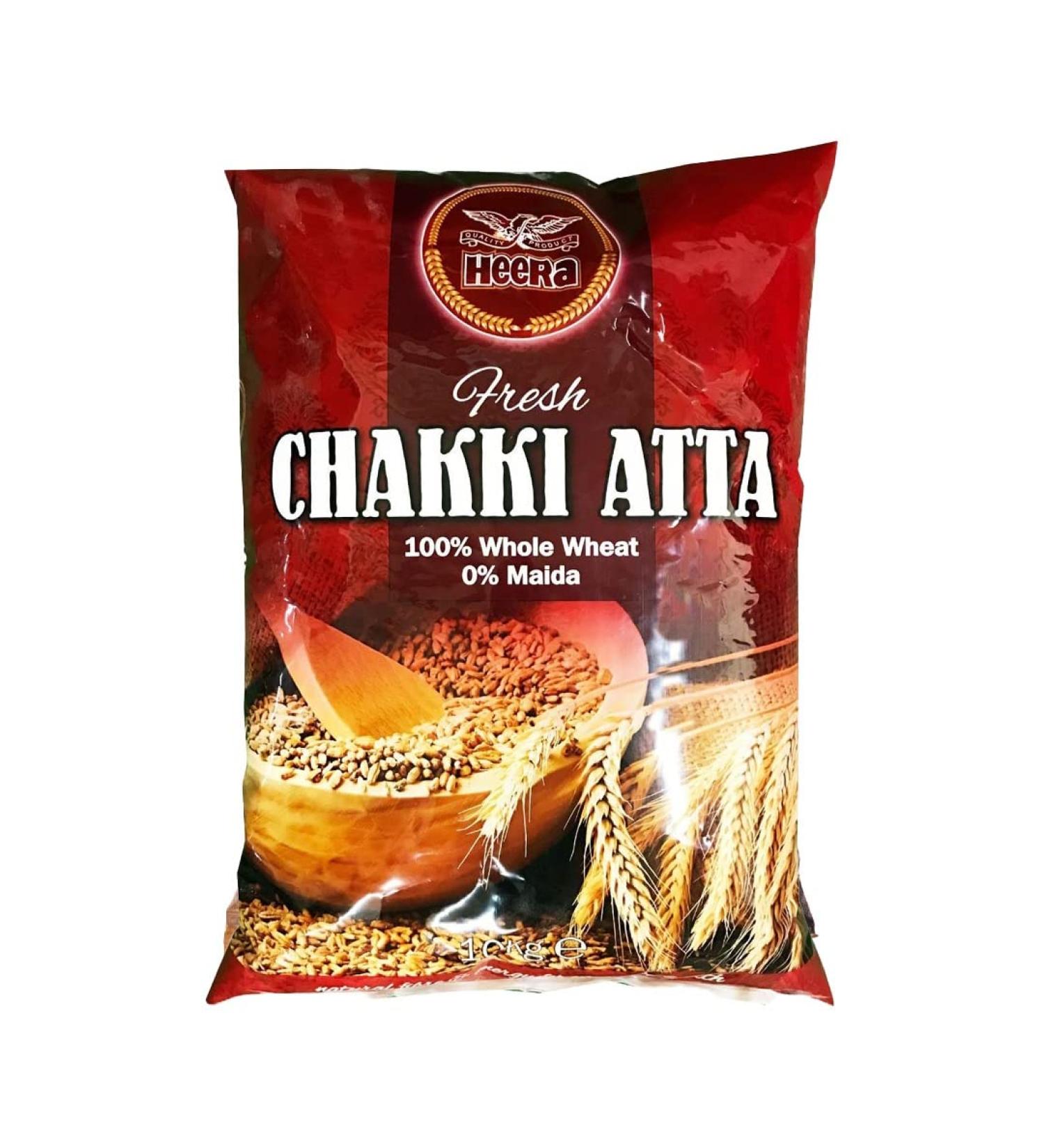Heera Chakki atta 10 kg | Nutritious and Healthy | 100% Pure and Natural | Supports Immunity | Pure Chakki Atta