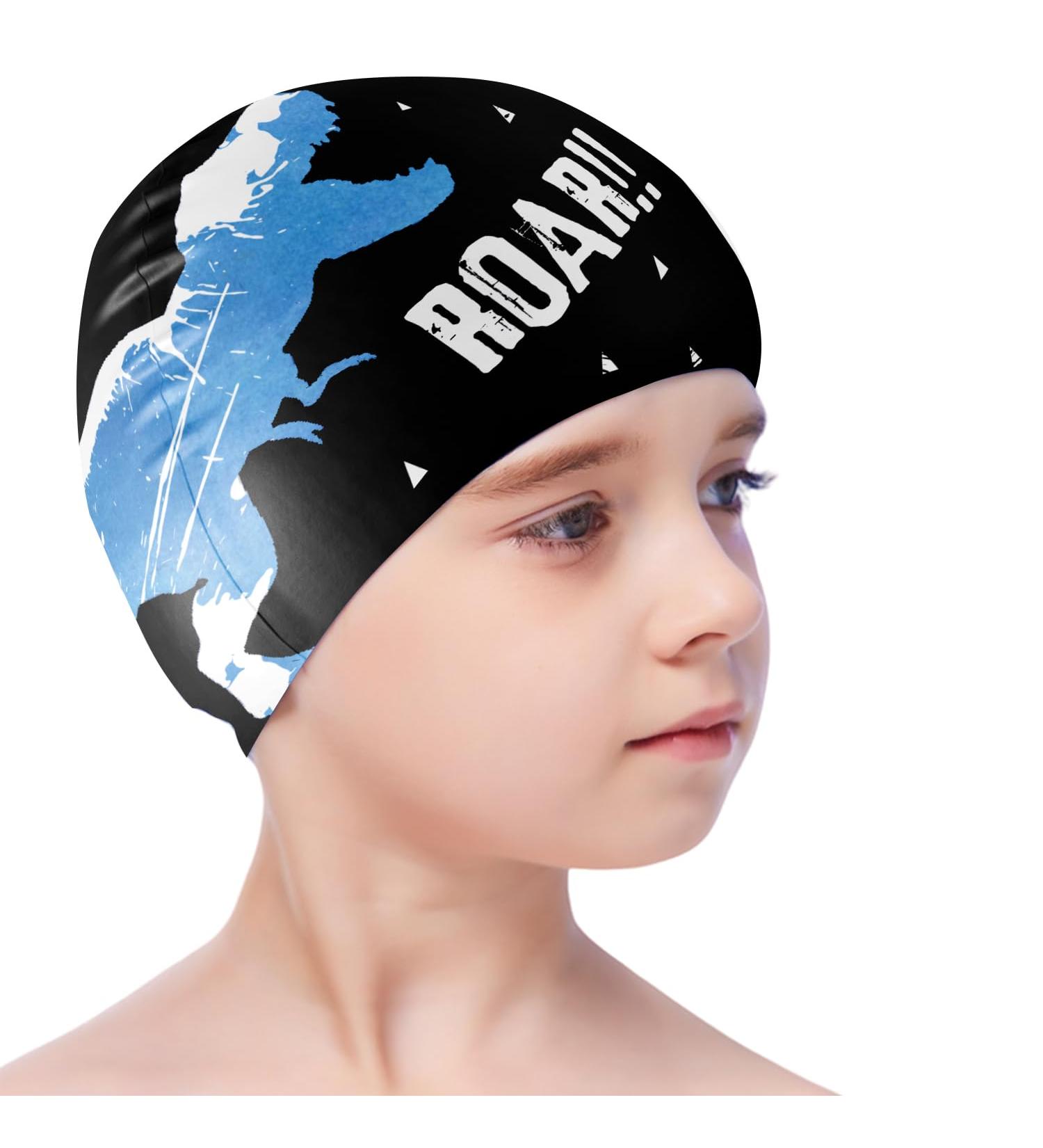 Children's Unisex Silicone Bathing Cap | Waterproof Caps for Boys & Girls (Ages 3-15) - Perfect for Short & Long Hair - Buy Online on GoSupps.com