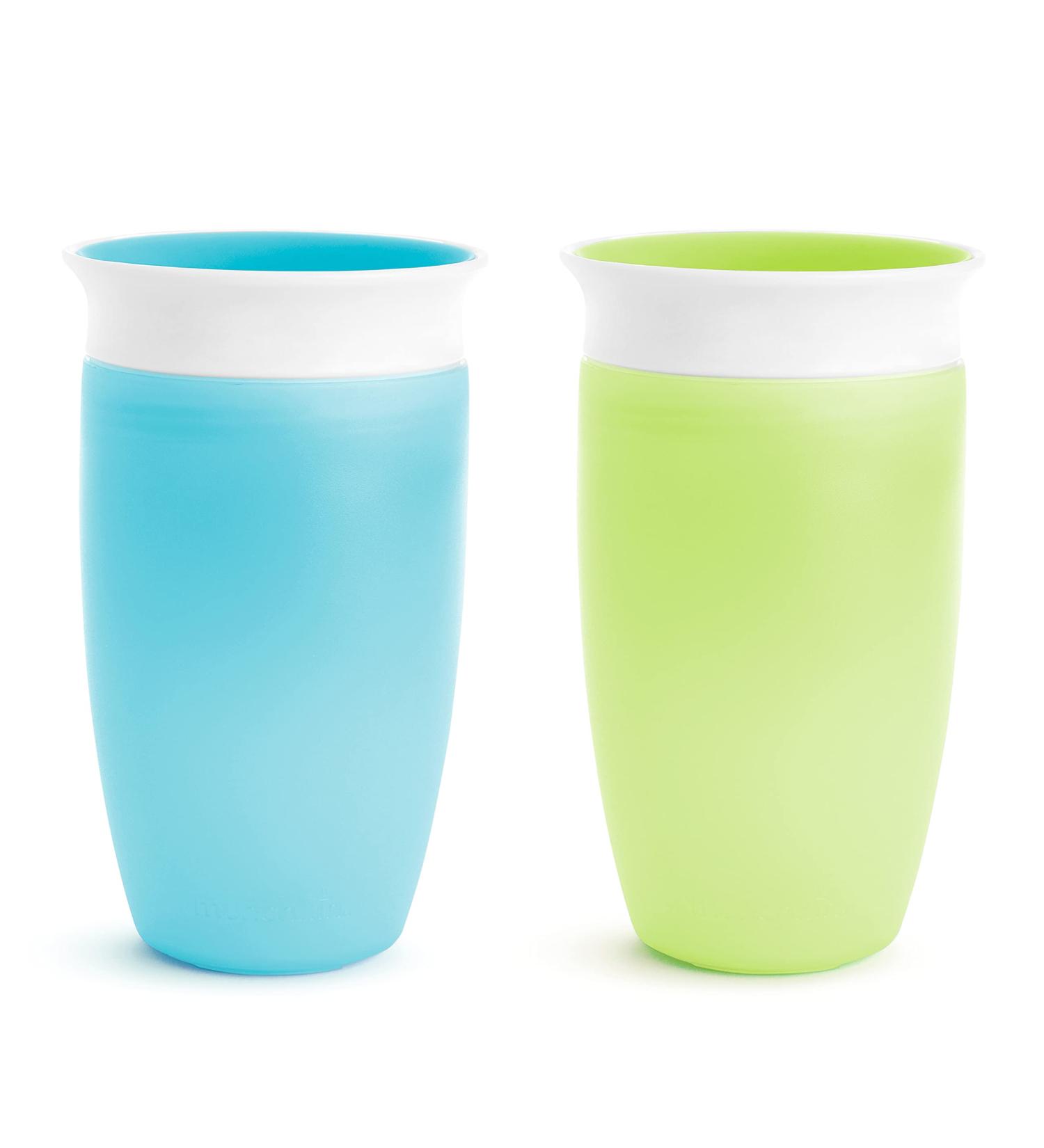 Munchkin Miracle 360 Toddler Sippy Cup Green/Blue 10 Oz - 2 Pack - Buy Online on GoSupps.com