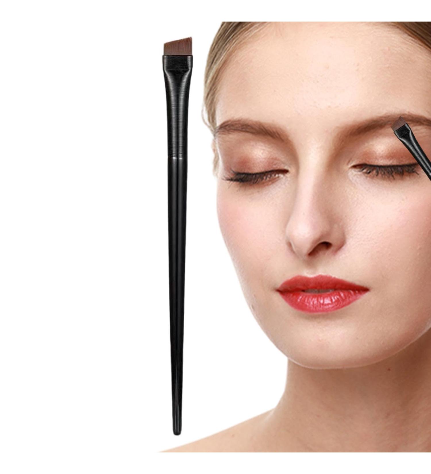 Eyebrow Brushes Thin Eyeliner Brush | Flat Eyeliner Brushes for Precision Makeup Application Fine Angled Ultra Thin Slanted Flat Angle A101 - Buy Online on GoSupps.com